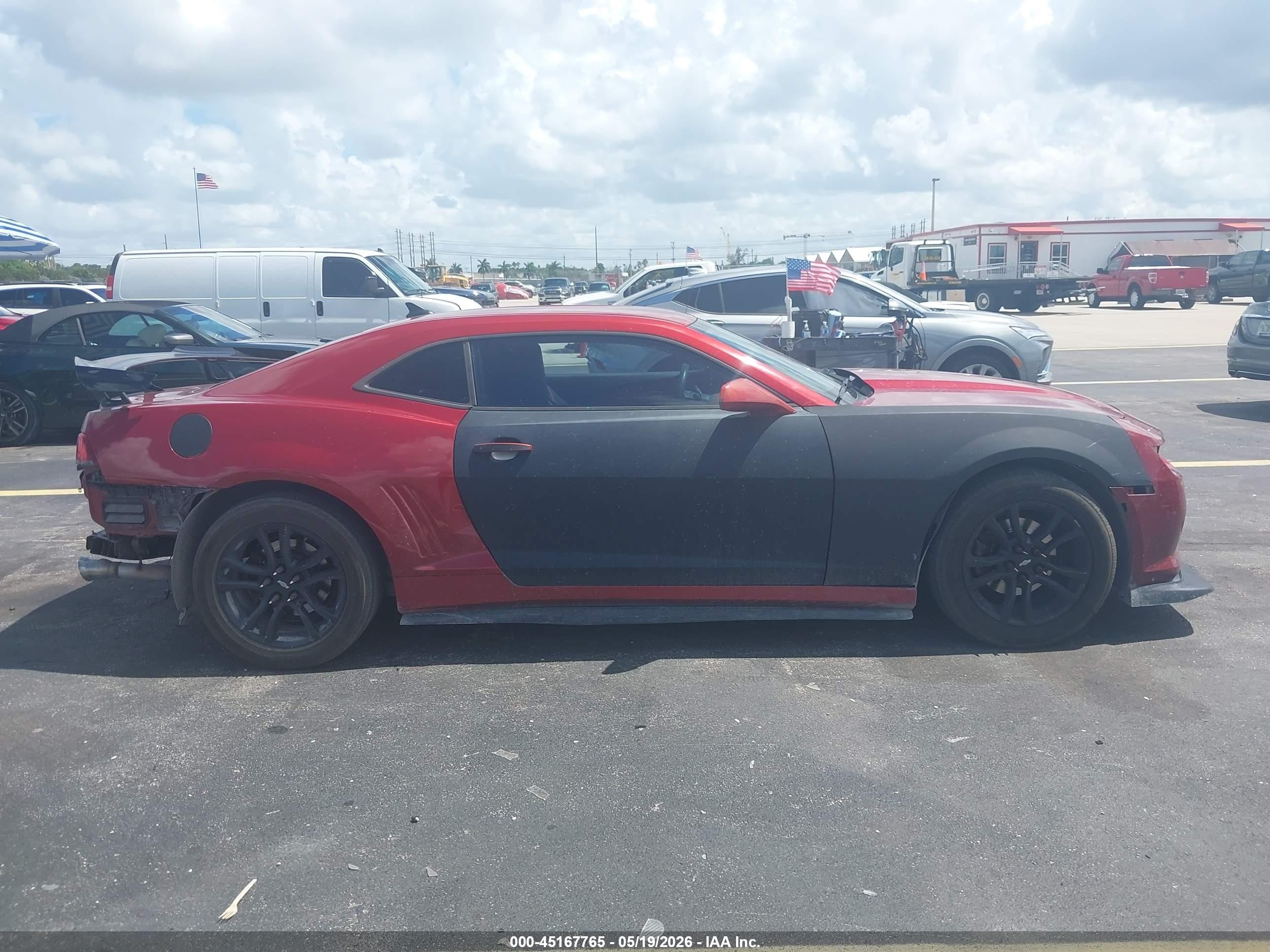 2015 Chevrolet Camaro 2ls Red vin: 2G1FB1E30F9158651