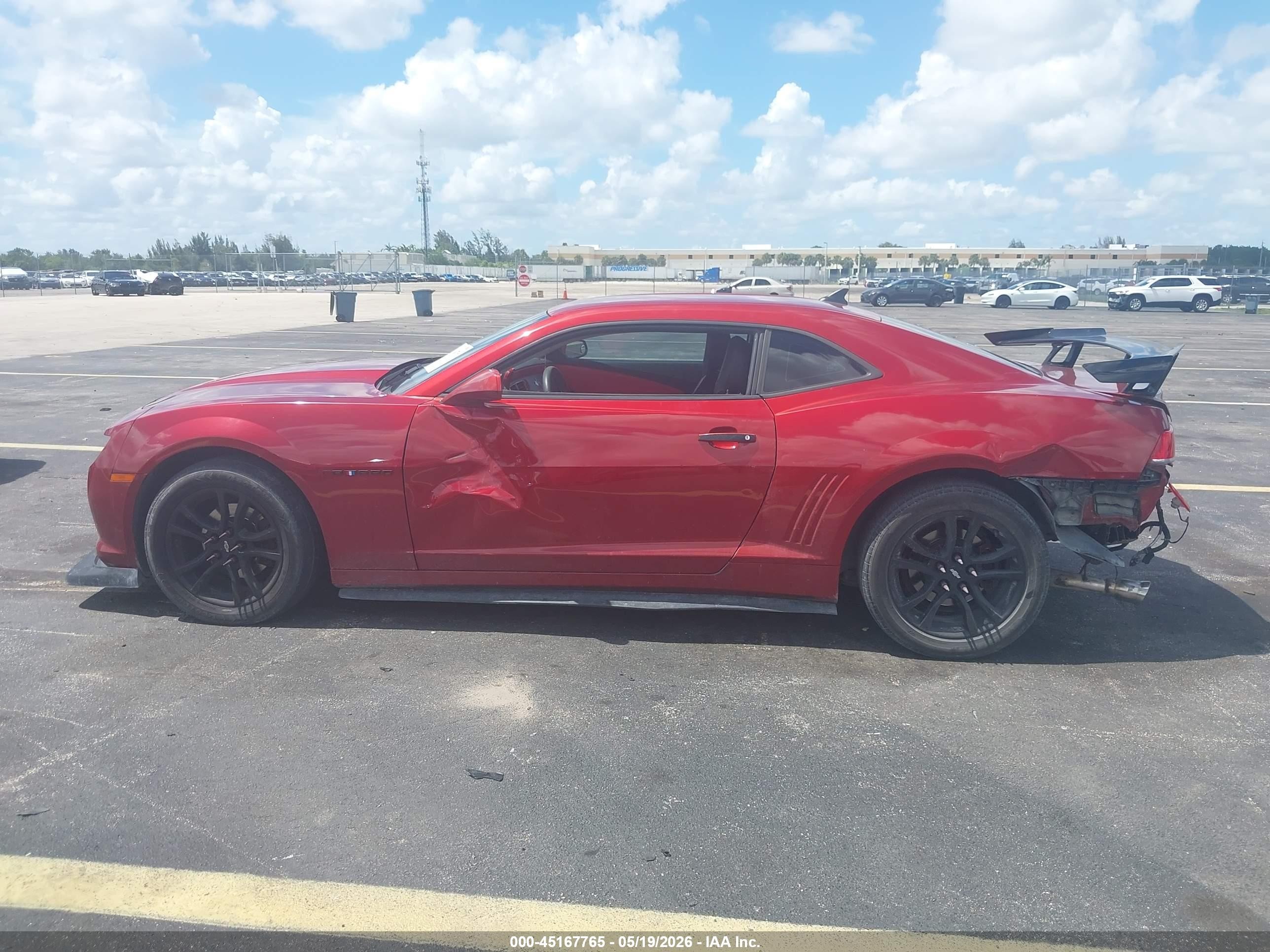 2015 Chevrolet Camaro 2ls Red vin: 2G1FB1E30F9158651
