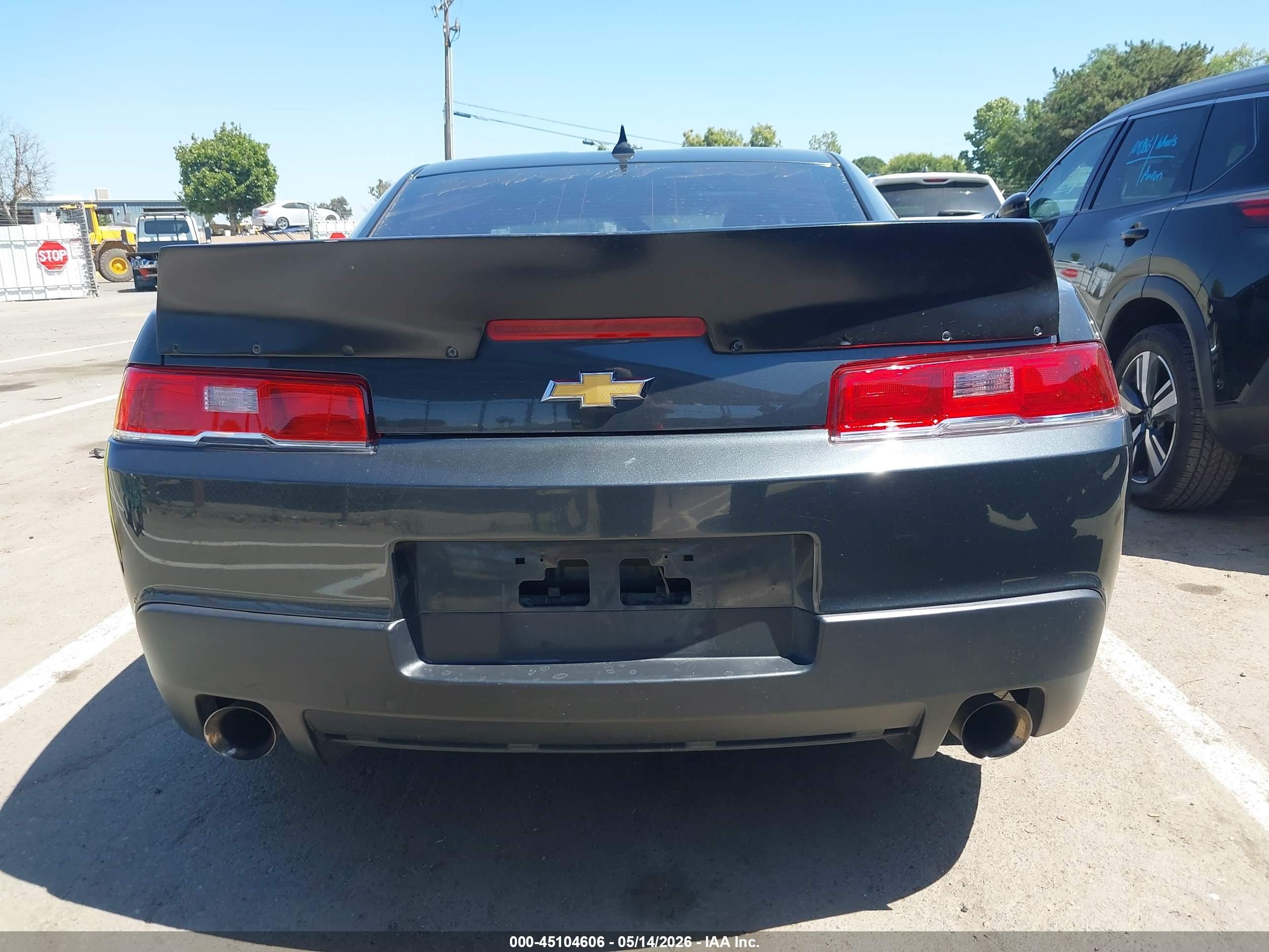 2015 Chevrolet Camaro 2ls Серый vin: 2G1FB1E30F9226544
