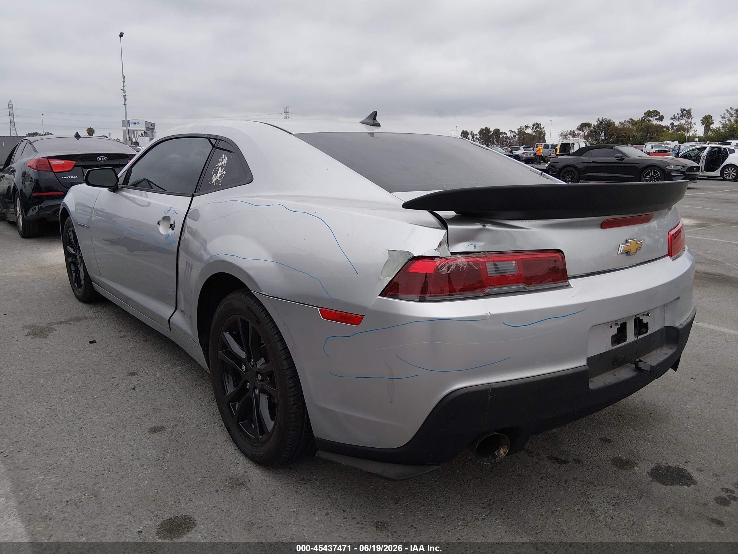 2015 Chevrolet Camaro 2ls Silver vin: 2G1FB1E30F9241691