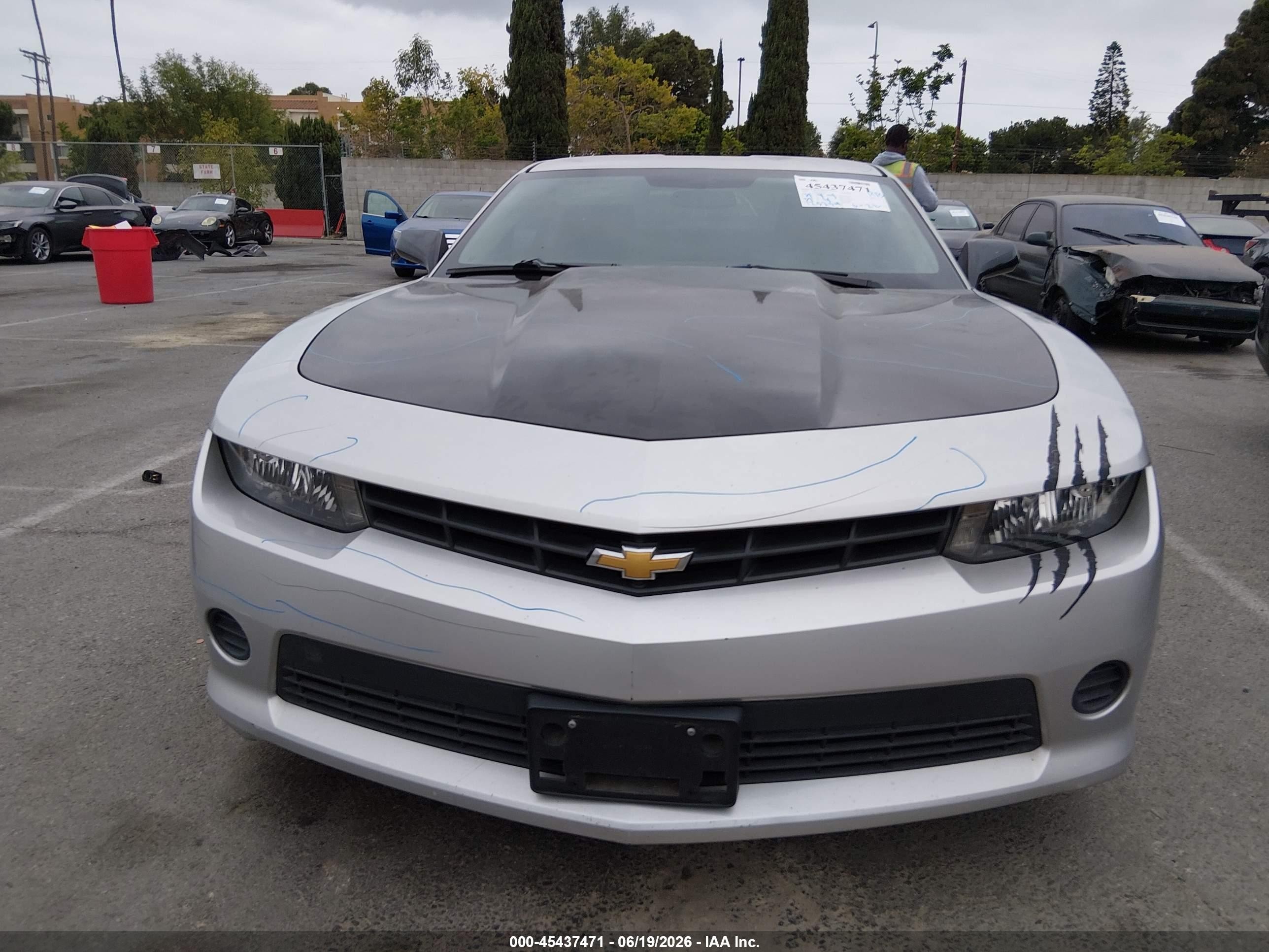 2015 Chevrolet Camaro 2ls Silver vin: 2G1FB1E30F9241691