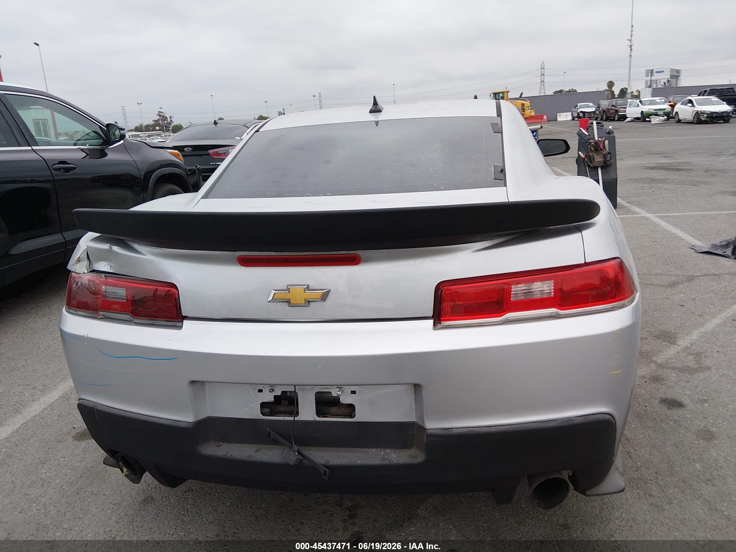 2015 Chevrolet Camaro 2ls Silver vin: 2G1FB1E30F9241691
