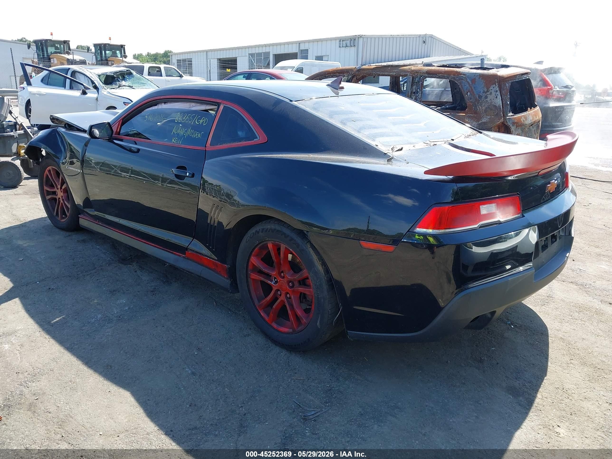 2015 Chevrolet Camaro 2ls Черный vin: 2G1FB1E30F9250214