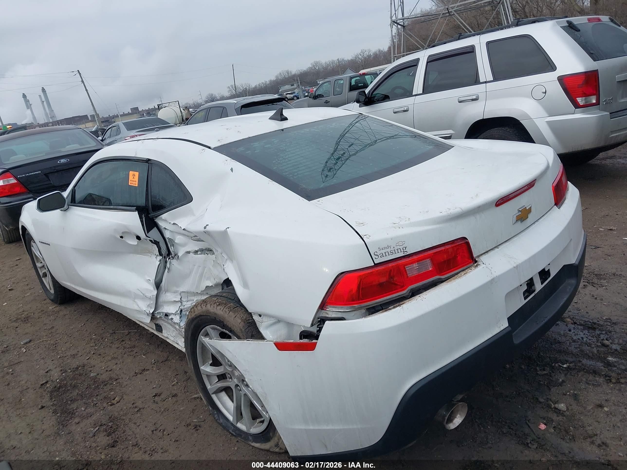 2015 Chevrolet Camaro 2ls White vin: 2G1FB1E30F9273167