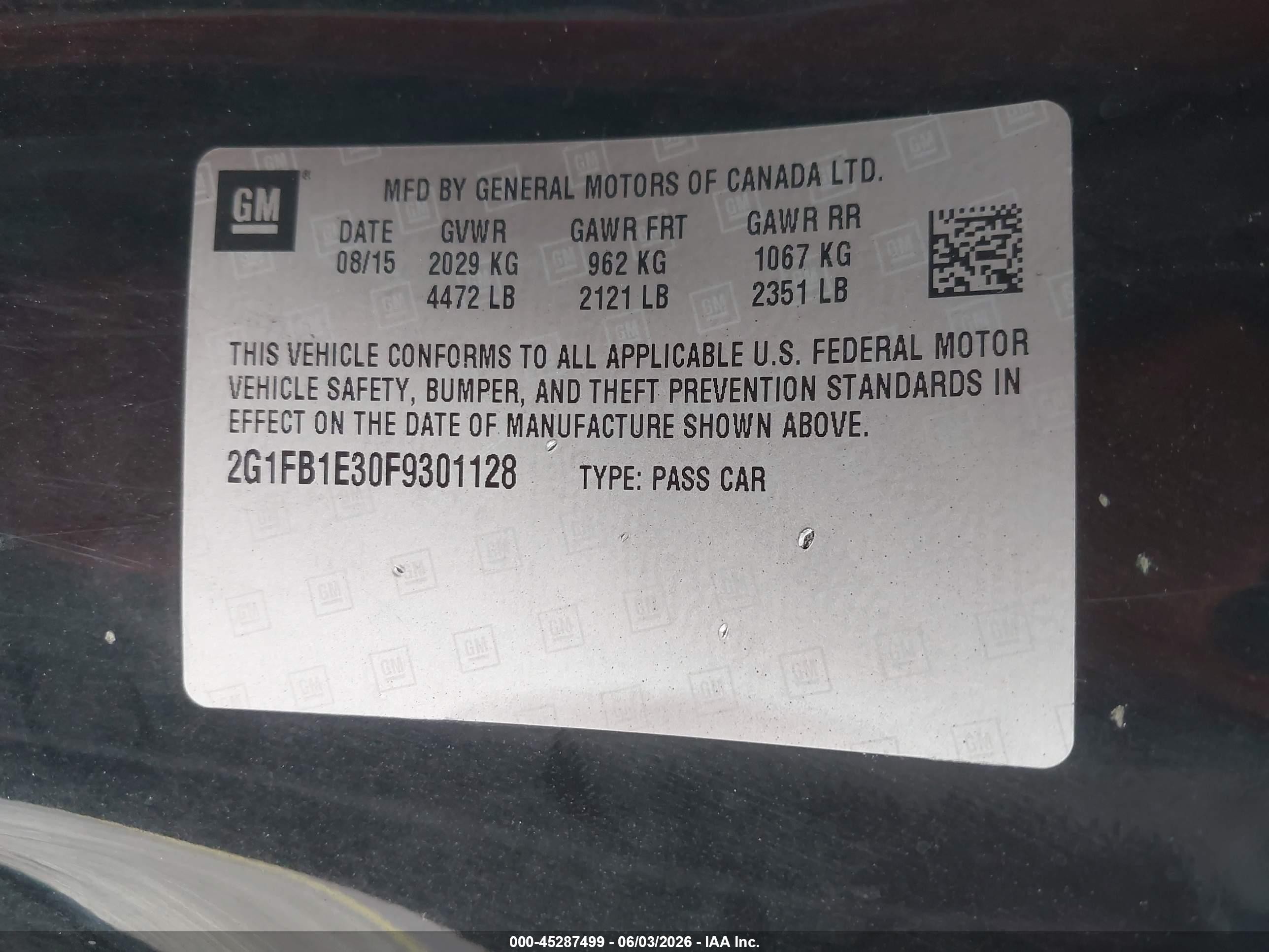 2015 Chevrolet Camaro 2ls Black vin: 2G1FB1E30F9301128