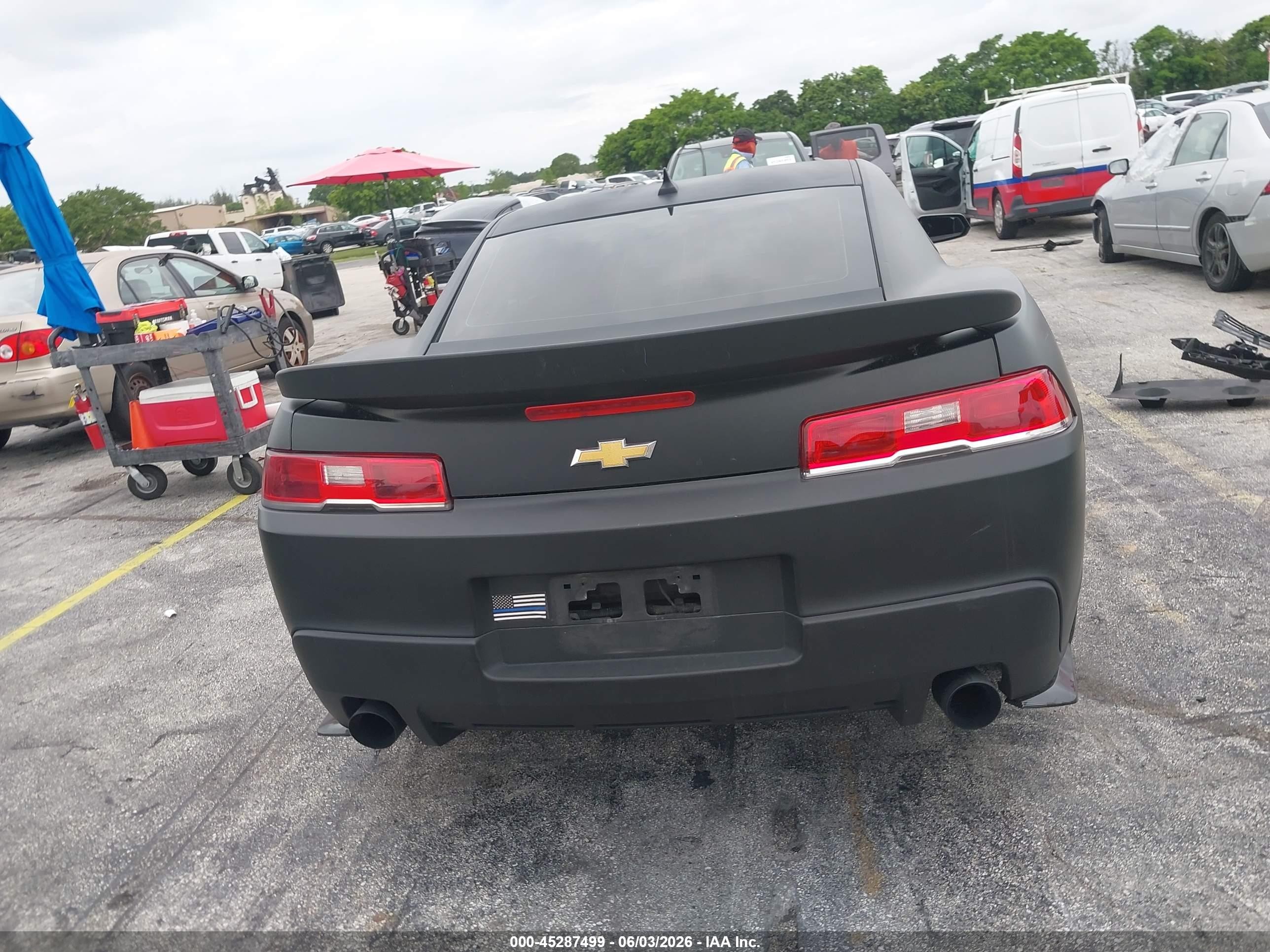2015 Chevrolet Camaro 2ls Black vin: 2G1FB1E30F9301128