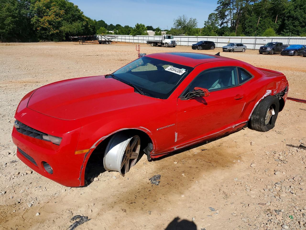 2012 Chevrolet Camaro Lt Red vin: 2G1FB1E31C9158962