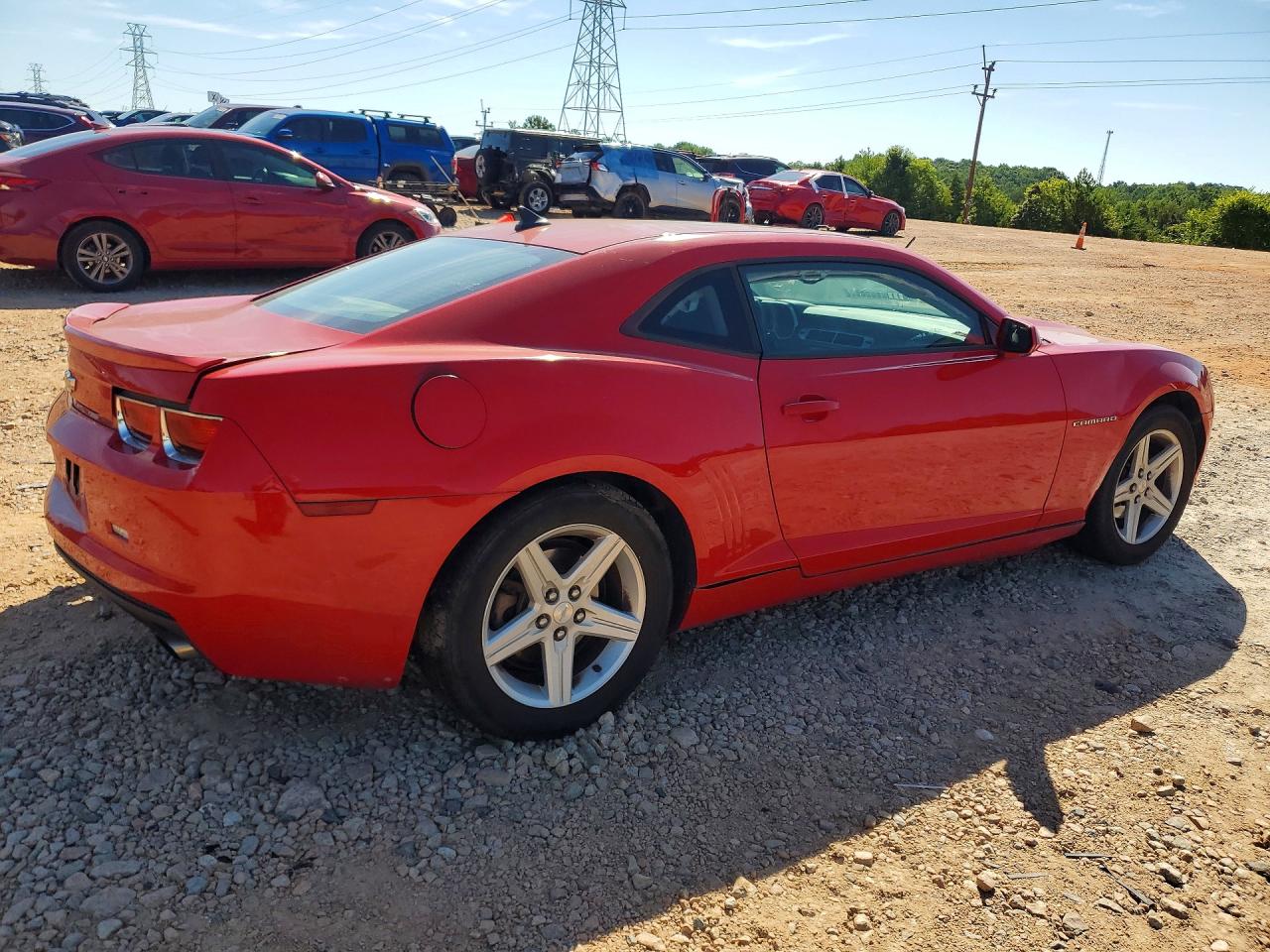 2012 Chevrolet Camaro Lt Red vin: 2G1FB1E31C9158962