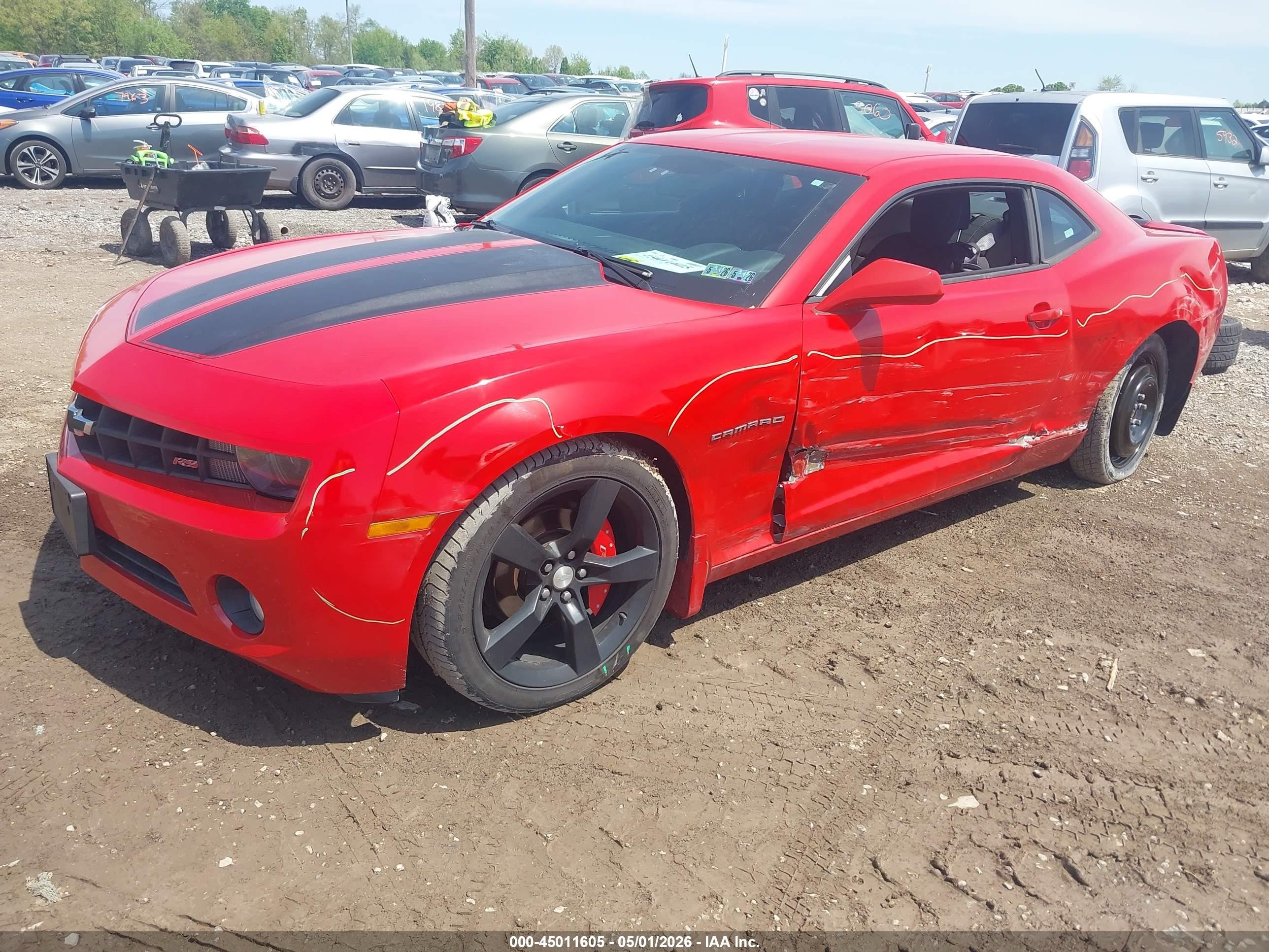2012 Chevrolet Camaro 1lt Red vin: 2G1FB1E31C9194067
