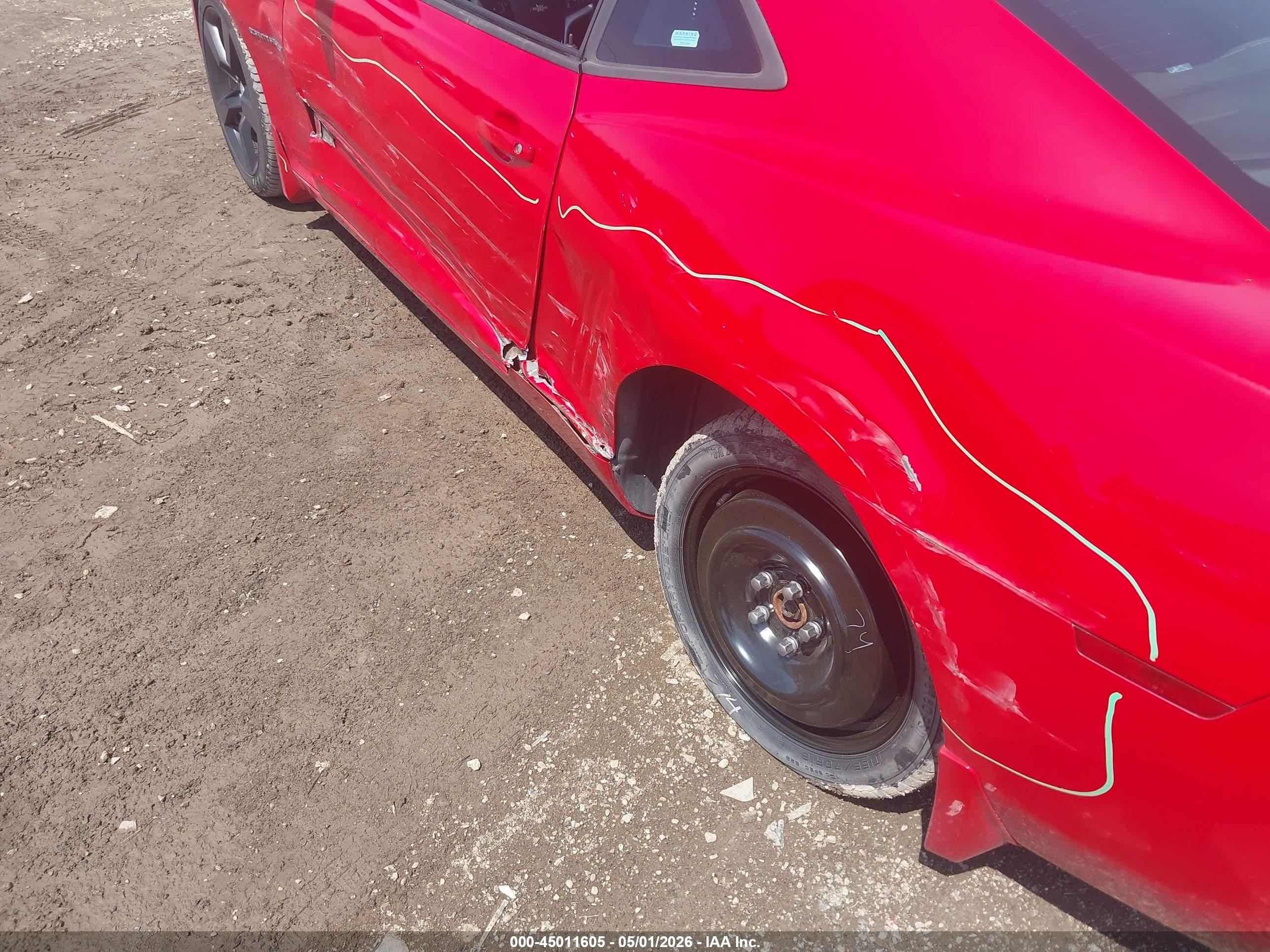 2012 Chevrolet Camaro 1lt Red vin: 2G1FB1E31C9194067