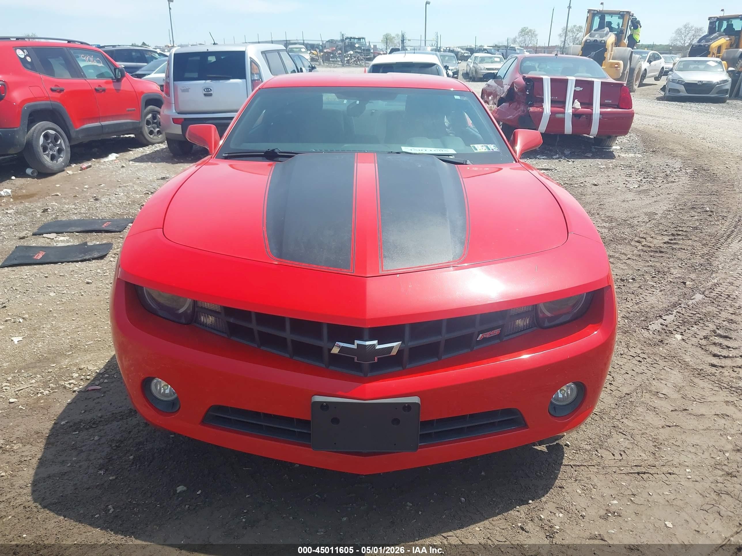 2012 Chevrolet Camaro 1lt Red vin: 2G1FB1E31C9194067