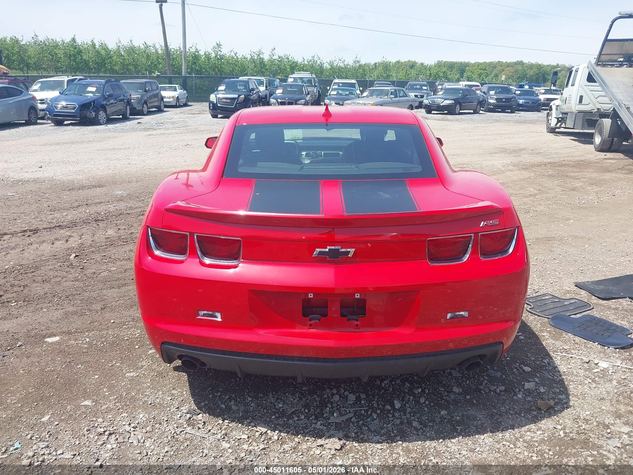 2012 Chevrolet Camaro 1lt Red vin: 2G1FB1E31C9194067