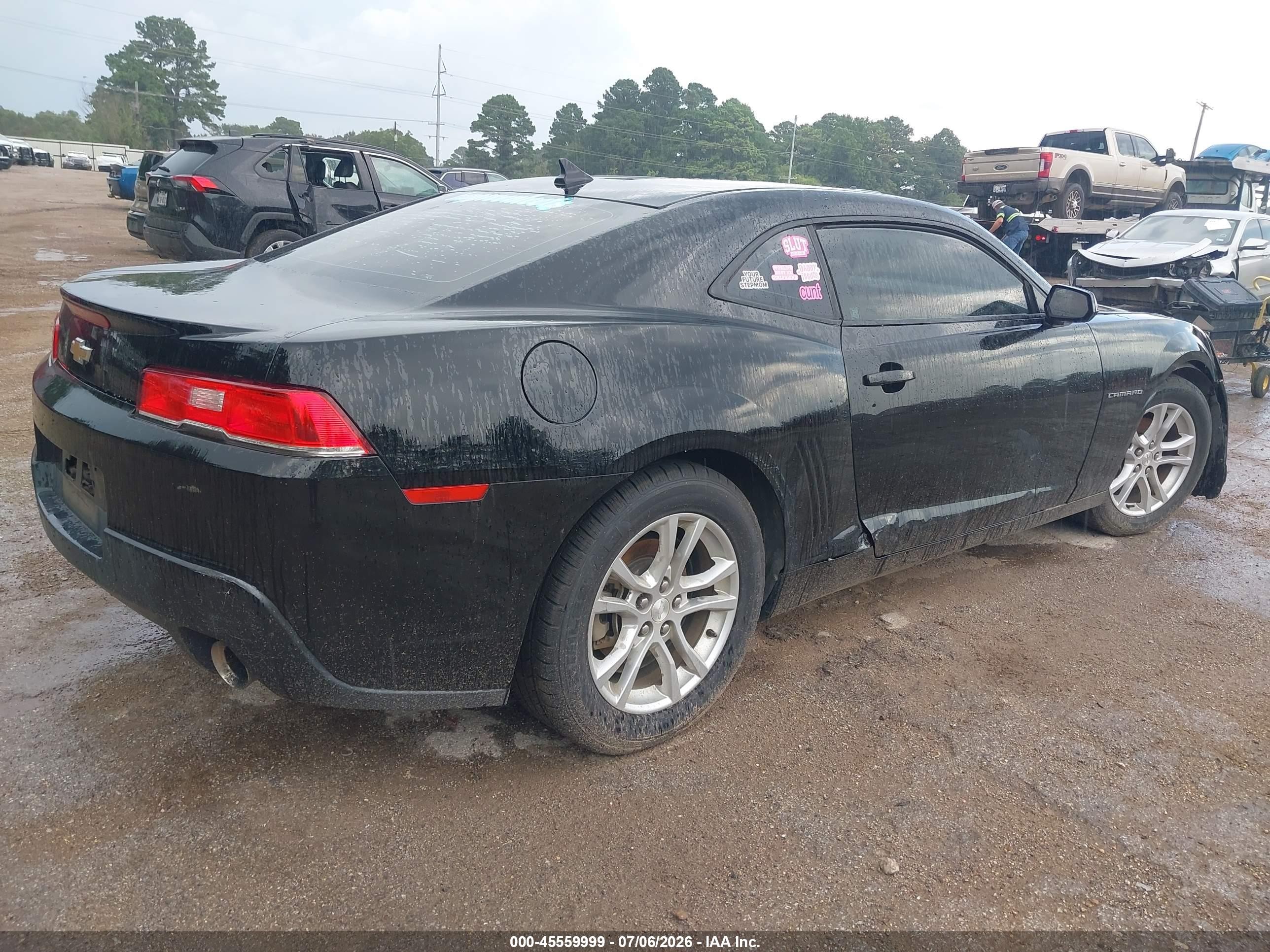 2014 Chevrolet Camaro 1lt Black vin: 2G1FB1E31E9248681