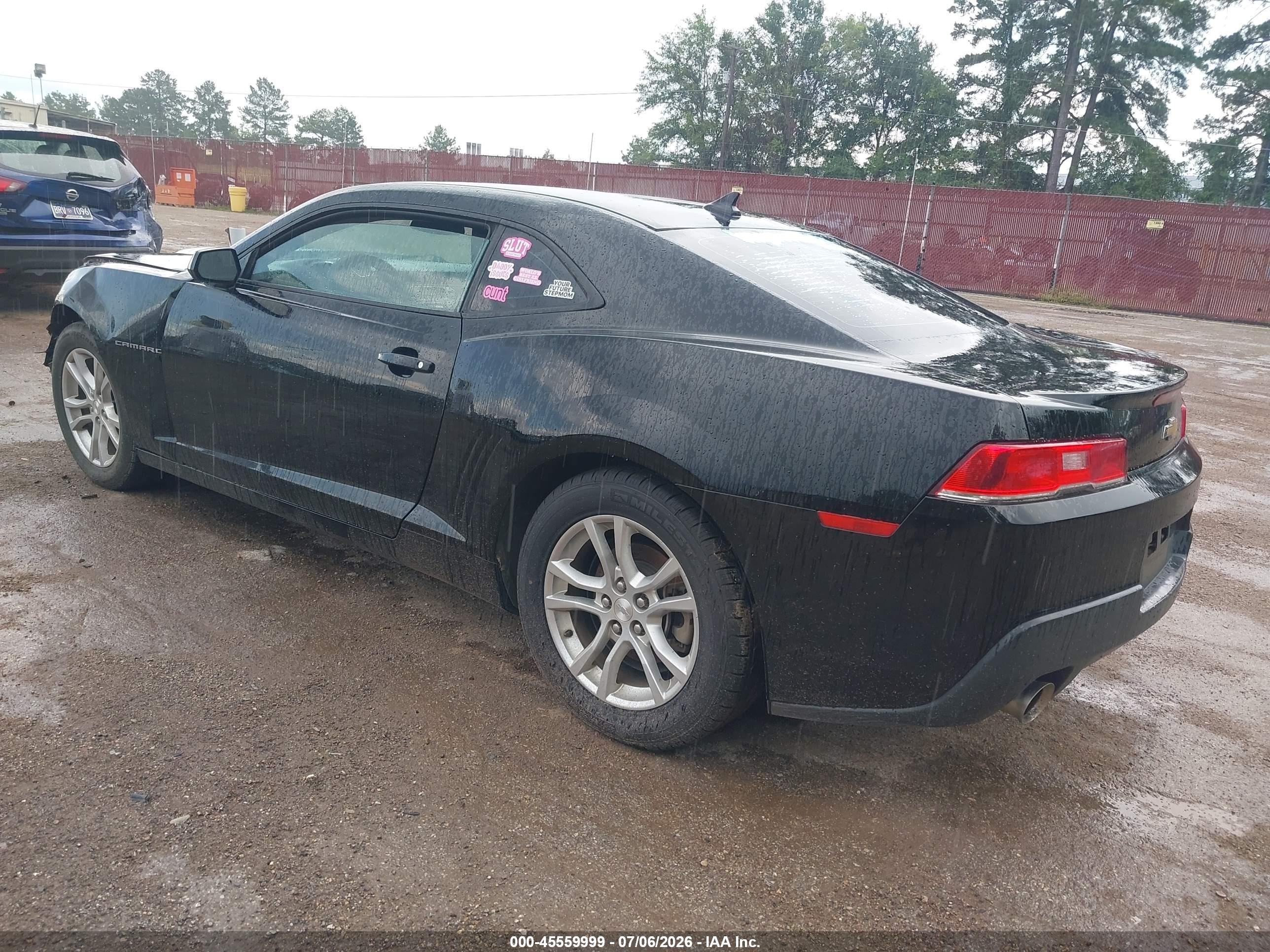 2014 Chevrolet Camaro 1lt Black vin: 2G1FB1E31E9248681