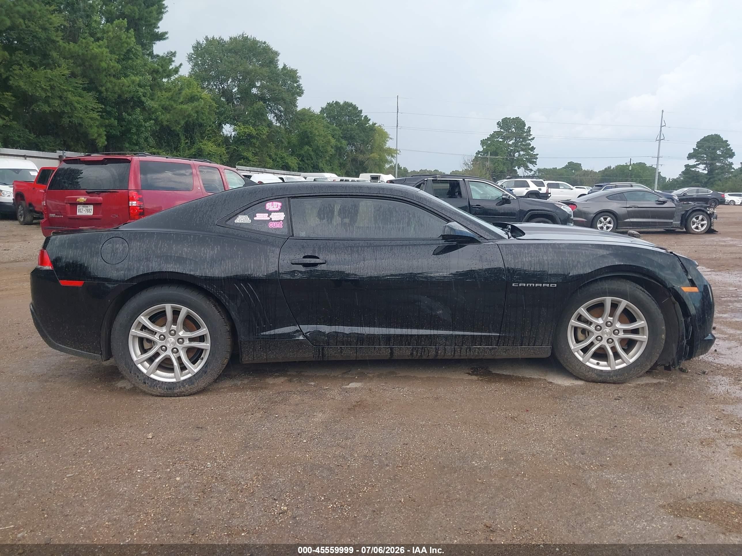 2014 Chevrolet Camaro 1lt Black vin: 2G1FB1E31E9248681