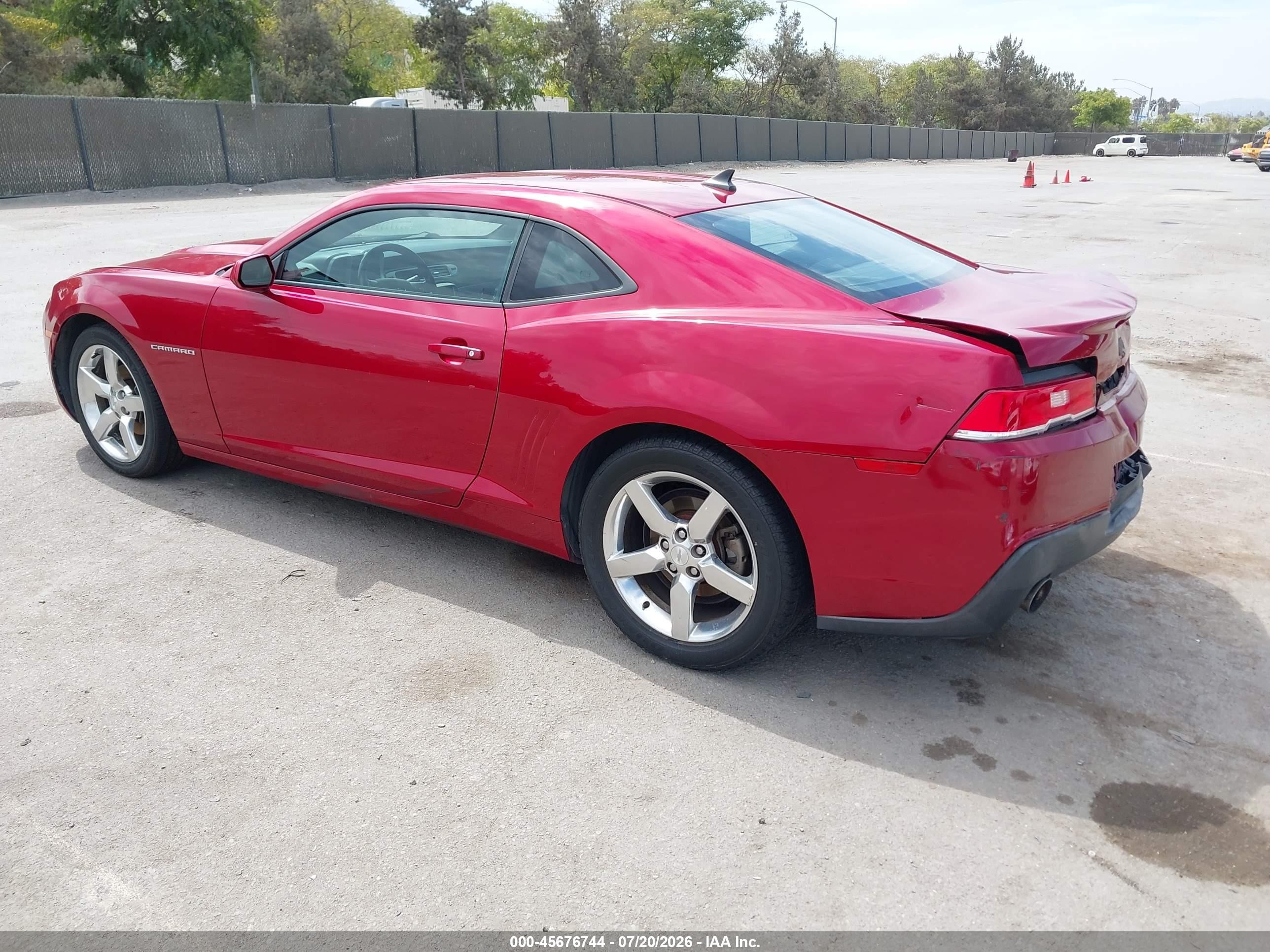 2014 Chevrolet Camaro 1lt Red vin: 2G1FB1E31E9249040