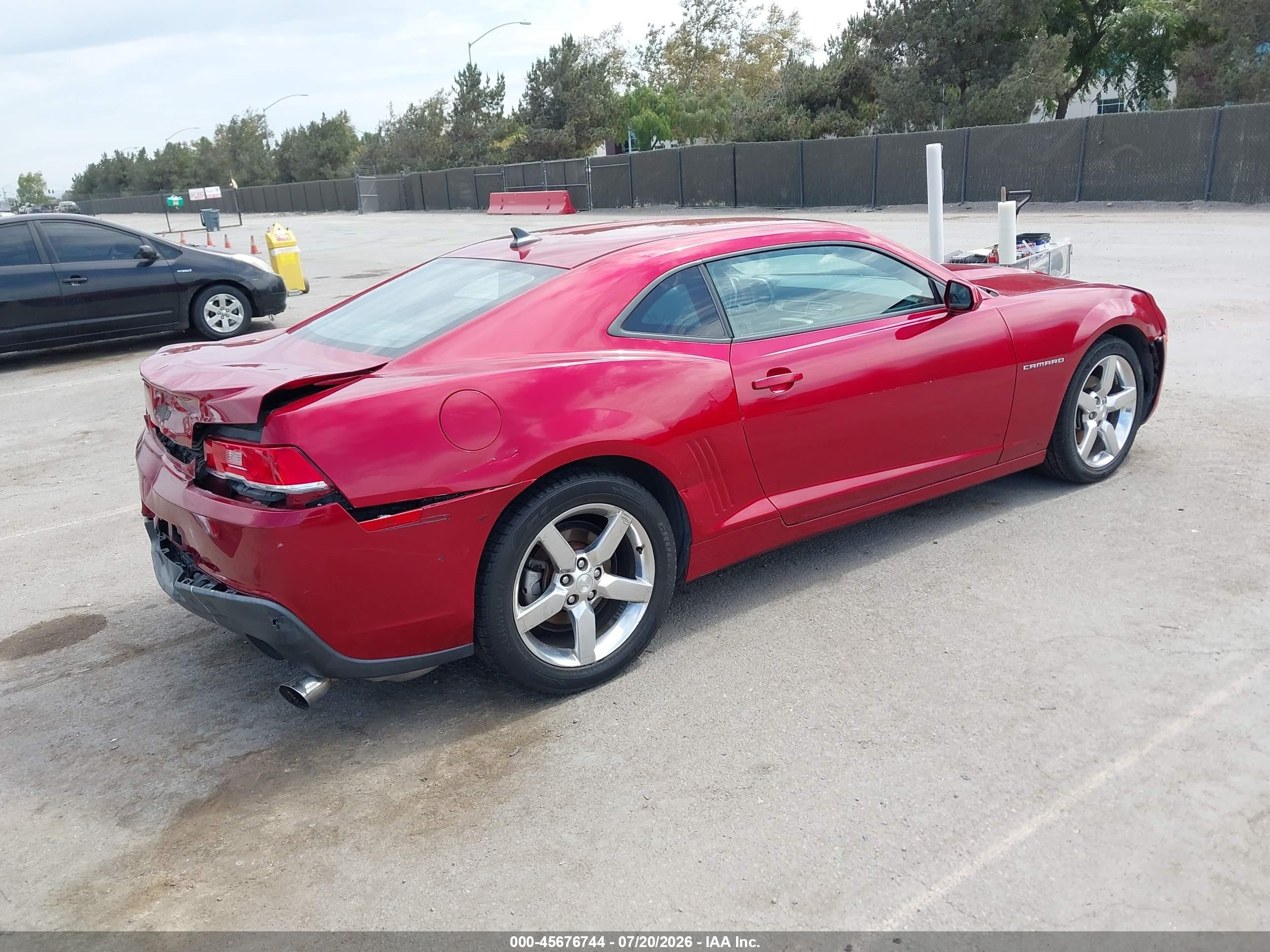 2014 Chevrolet Camaro 1lt Red vin: 2G1FB1E31E9249040