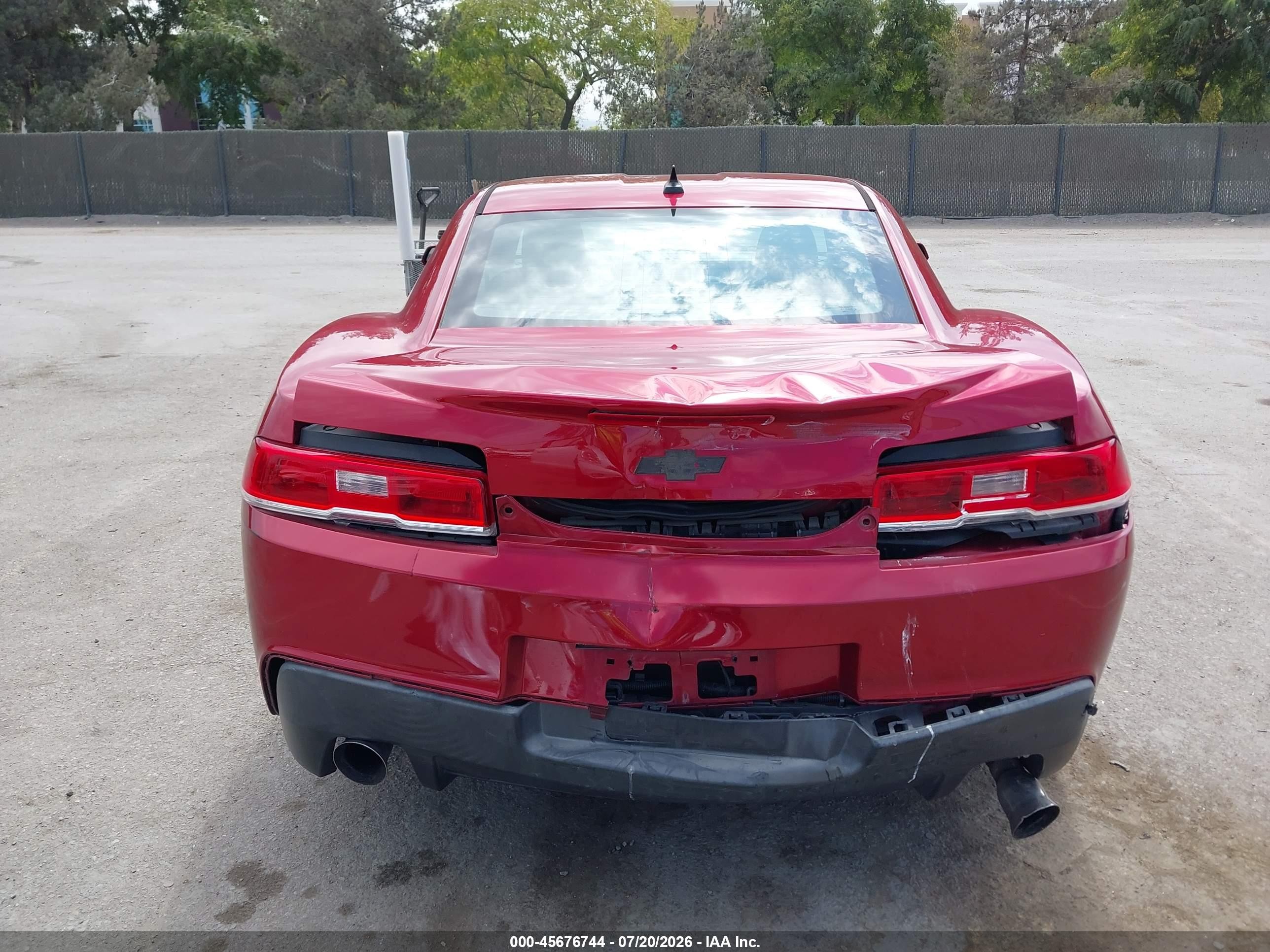 2014 Chevrolet Camaro 1lt Red vin: 2G1FB1E31E9249040