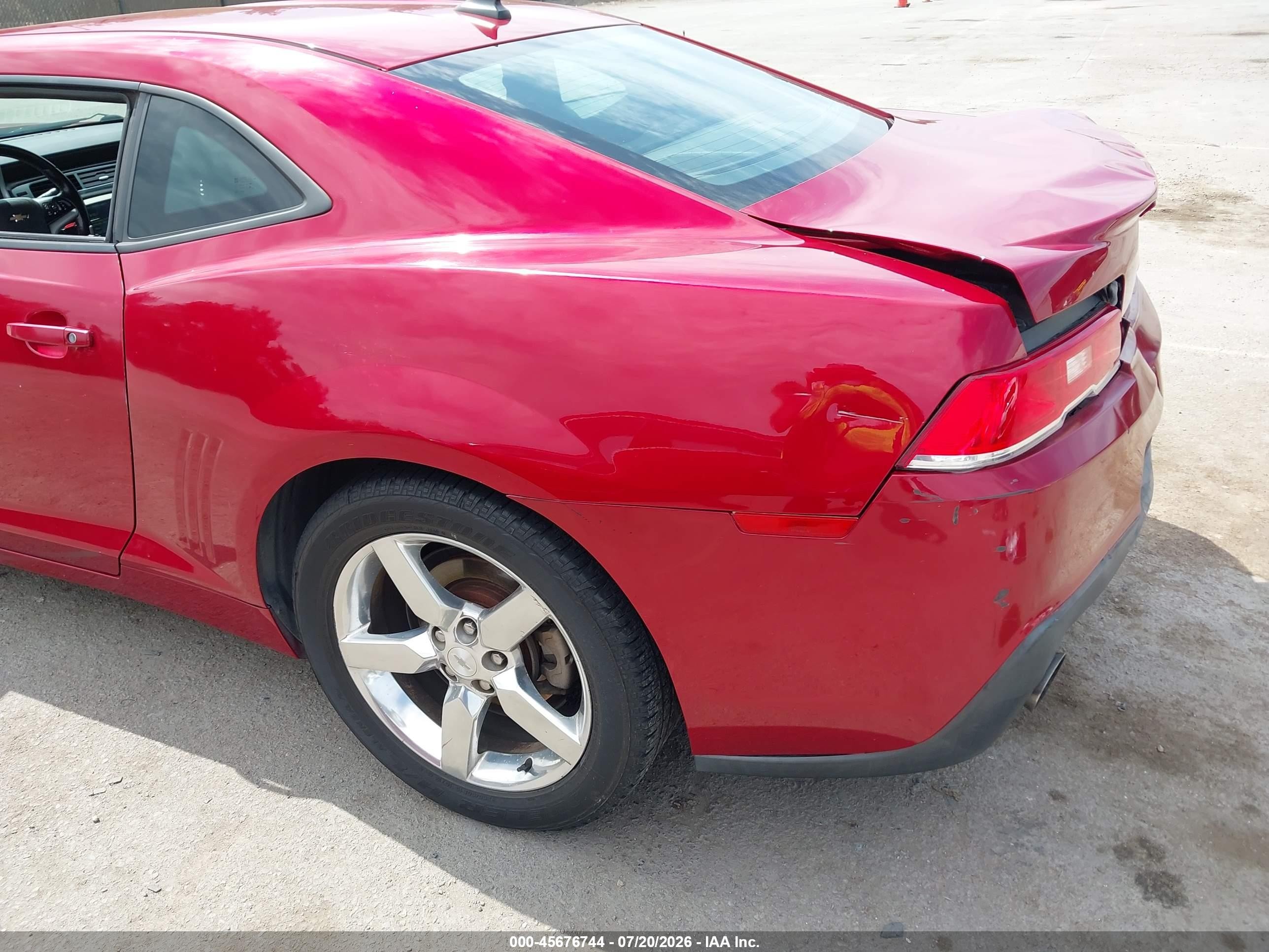 2014 Chevrolet Camaro 1lt Red vin: 2G1FB1E31E9249040