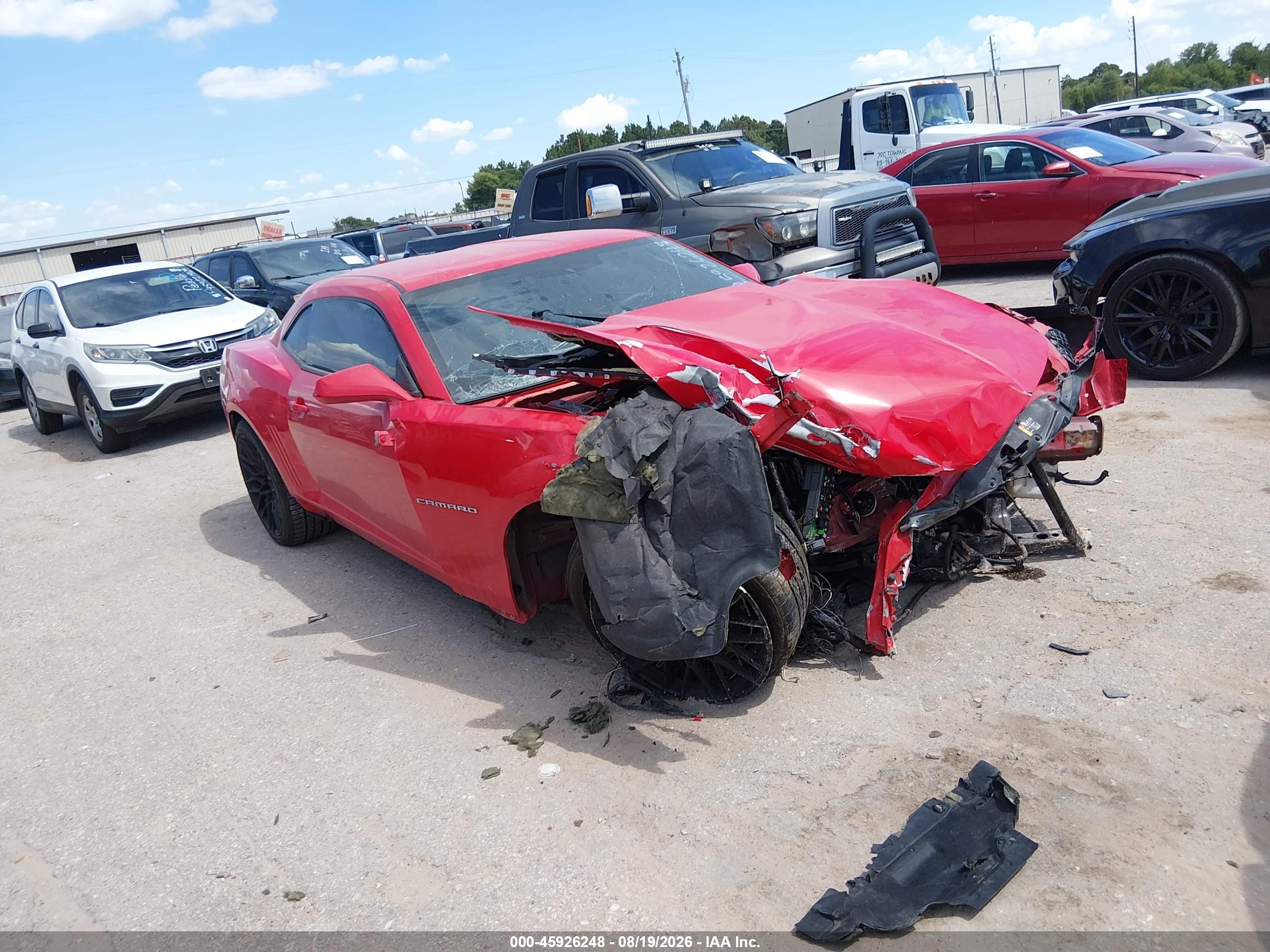 2015 Chevrolet Camaro 2ls Red vin: 2G1FB1E31F9198222