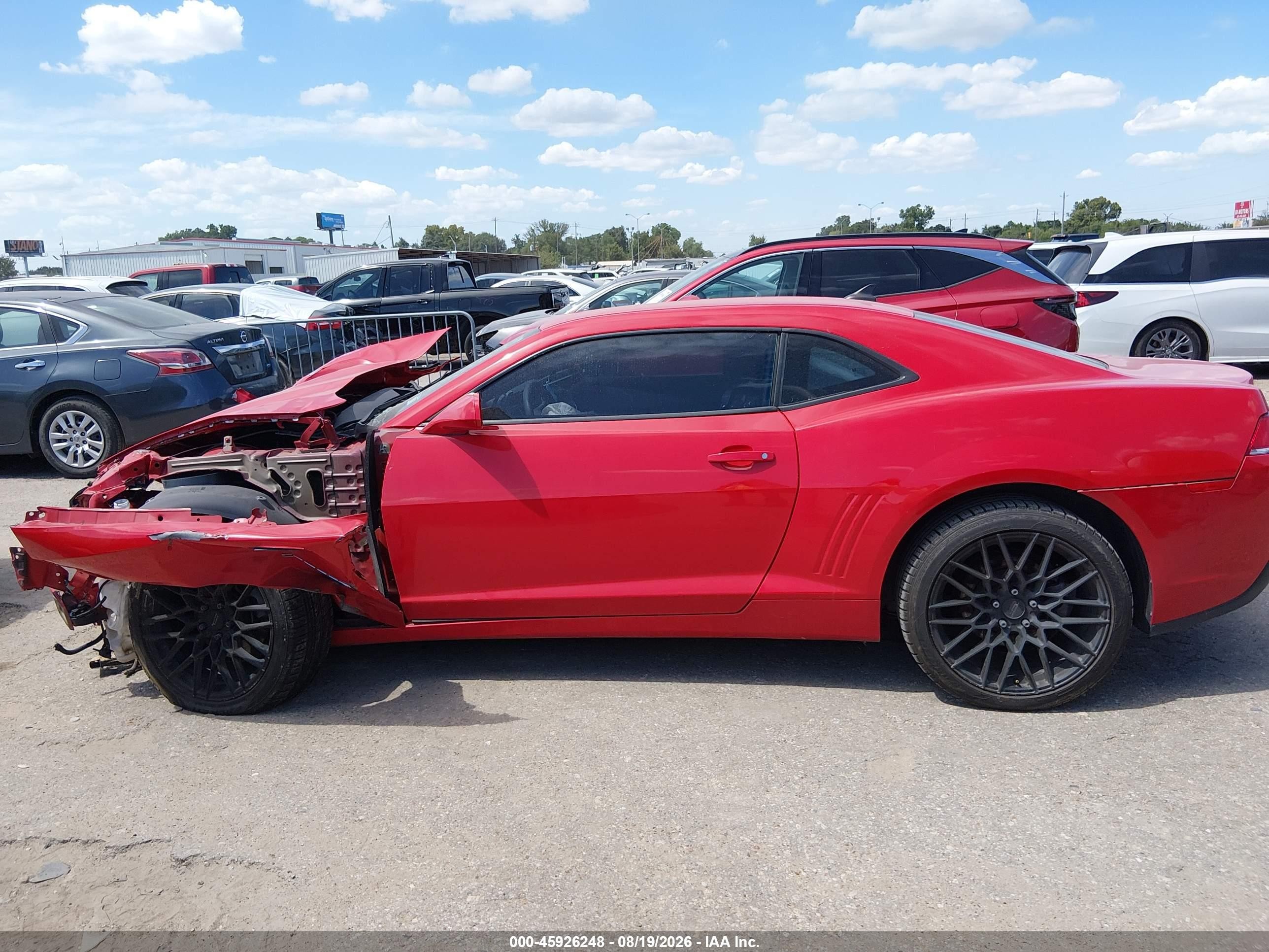 2015 Chevrolet Camaro 2ls Red vin: 2G1FB1E31F9198222