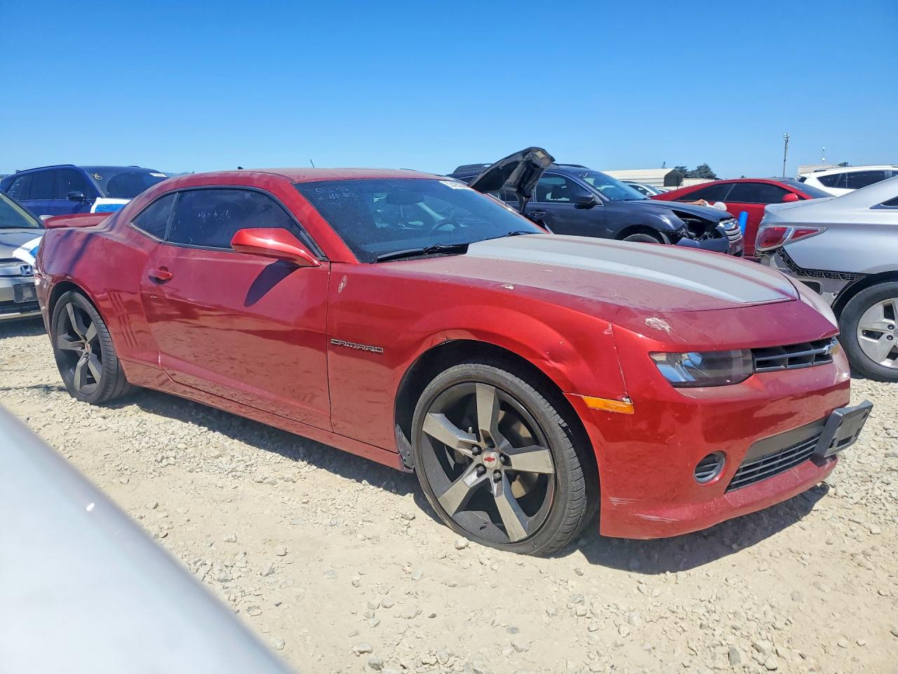 2015 Chevrolet Camaro Ls Красный vin: 2G1FB1E31F9245118