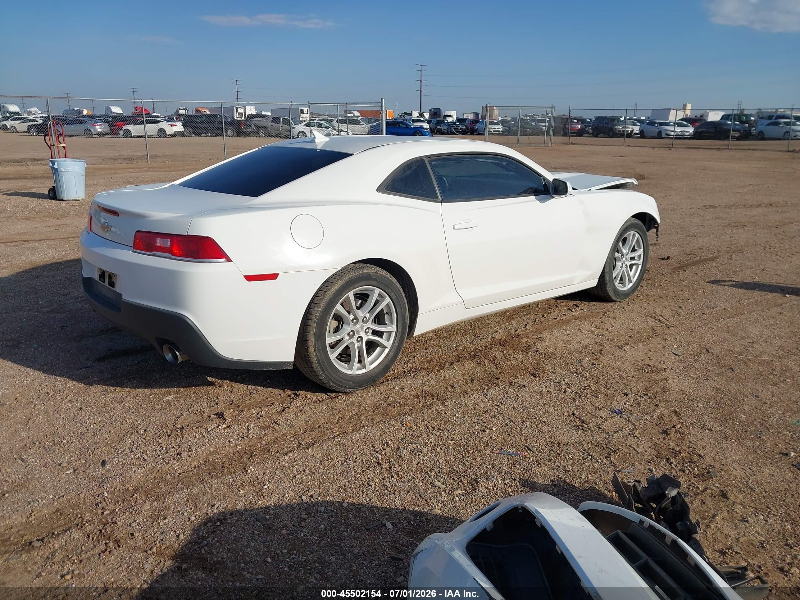 2015 Chevrolet Camaro 2ls White vin: 2G1FB1E31F9301588