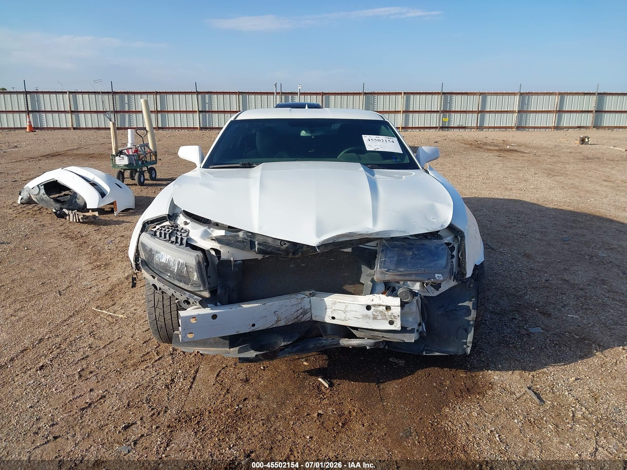 2015 Chevrolet Camaro 2ls White vin: 2G1FB1E31F9301588