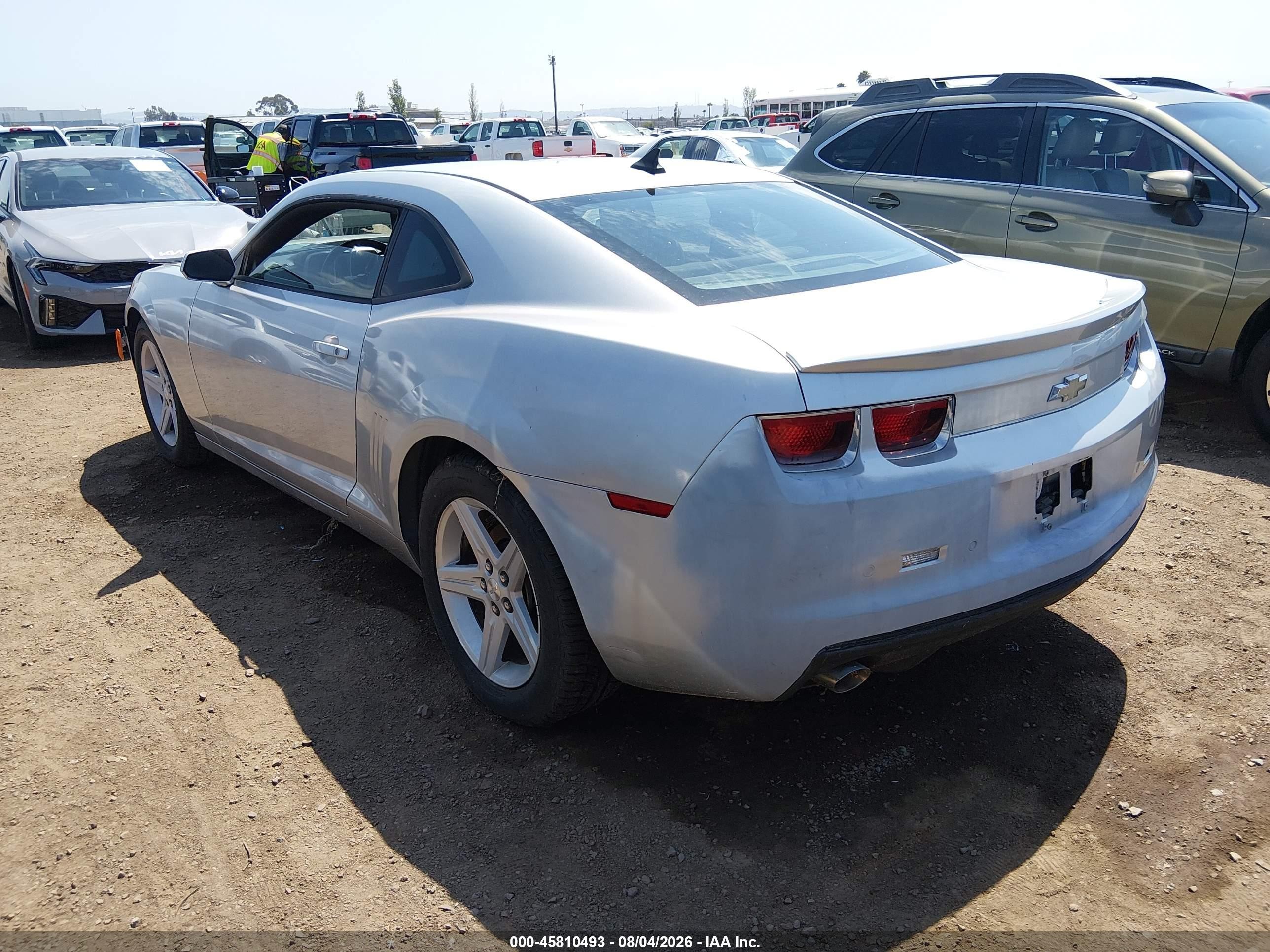 2012 Chevrolet Camaro 1lt Silver vin: 2G1FB1E32C9145525
