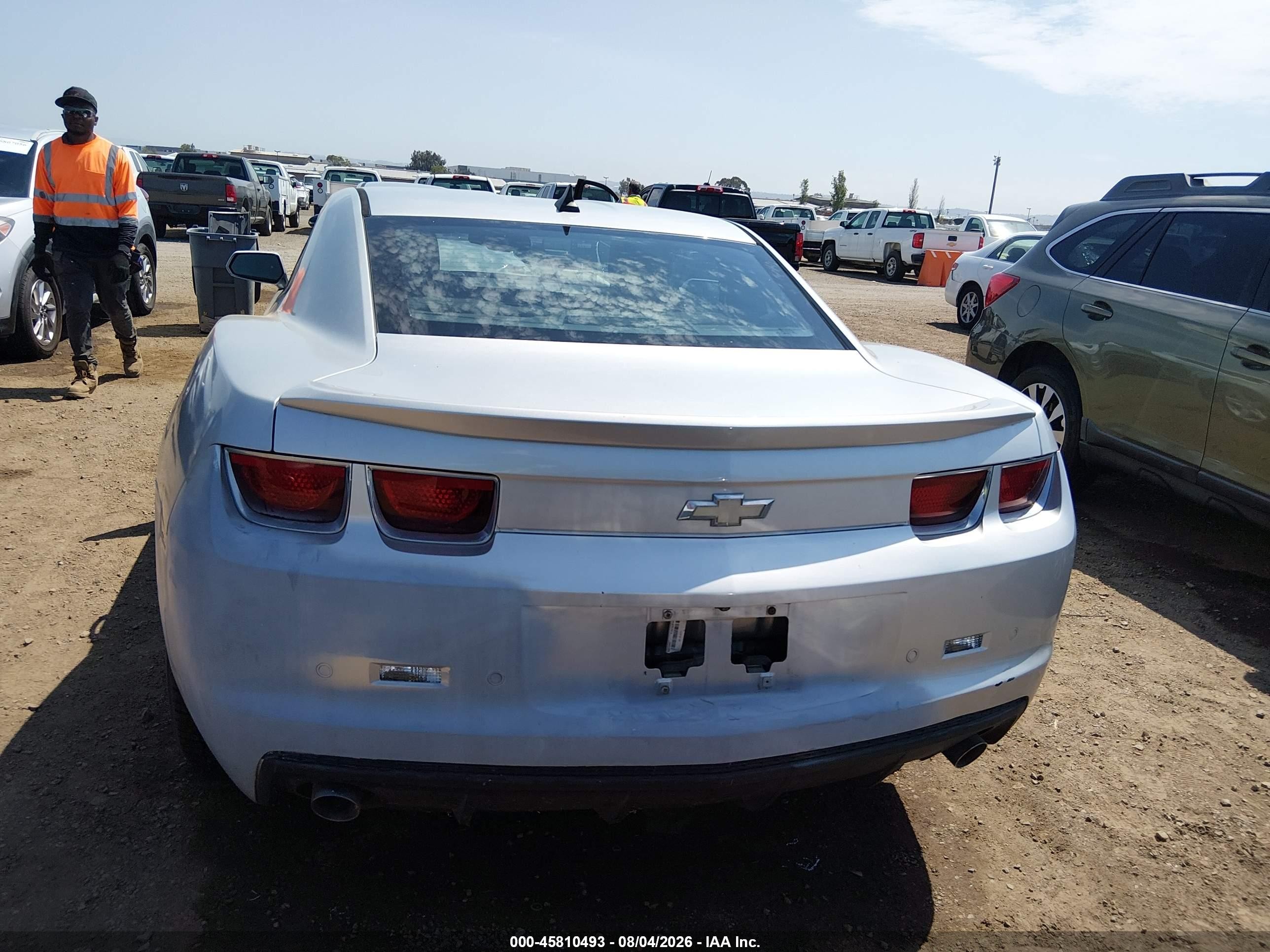 2012 Chevrolet Camaro 1lt Silver vin: 2G1FB1E32C9145525