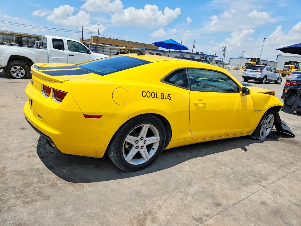 2012 Chevrolet Camaro Lt Yellow vin: 2G1FB1E32C9174894