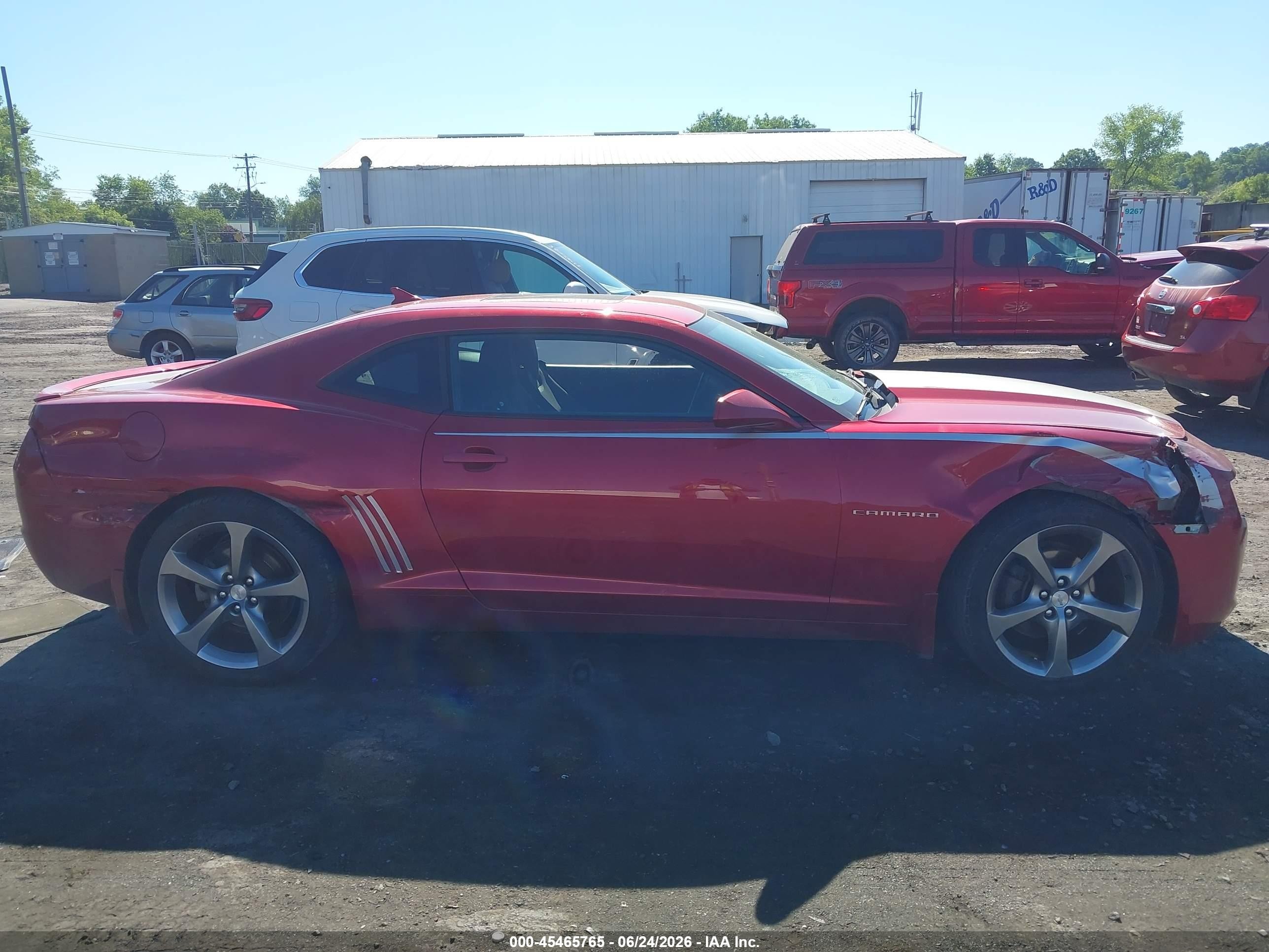 2012 Chevrolet Camaro 1lt Red vin: 2G1FB1E32C9191095