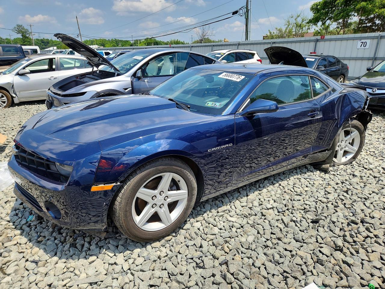 2012 Chevrolet Camaro Lt Blue vin: 2G1FB1E32C9192537