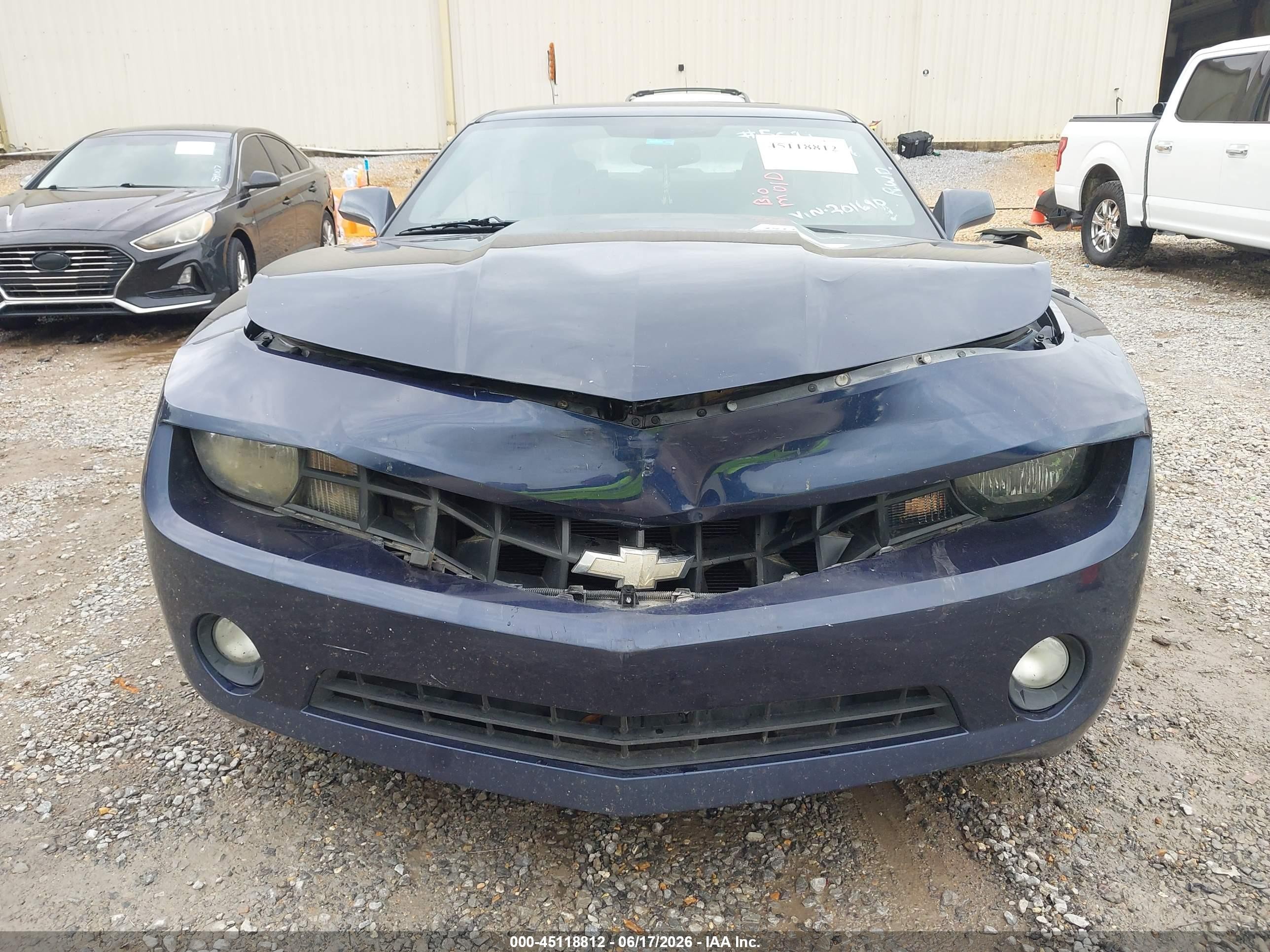 2012 Chevrolet Camaro 1lt Dark Blue vin: 2G1FB1E32C9201690