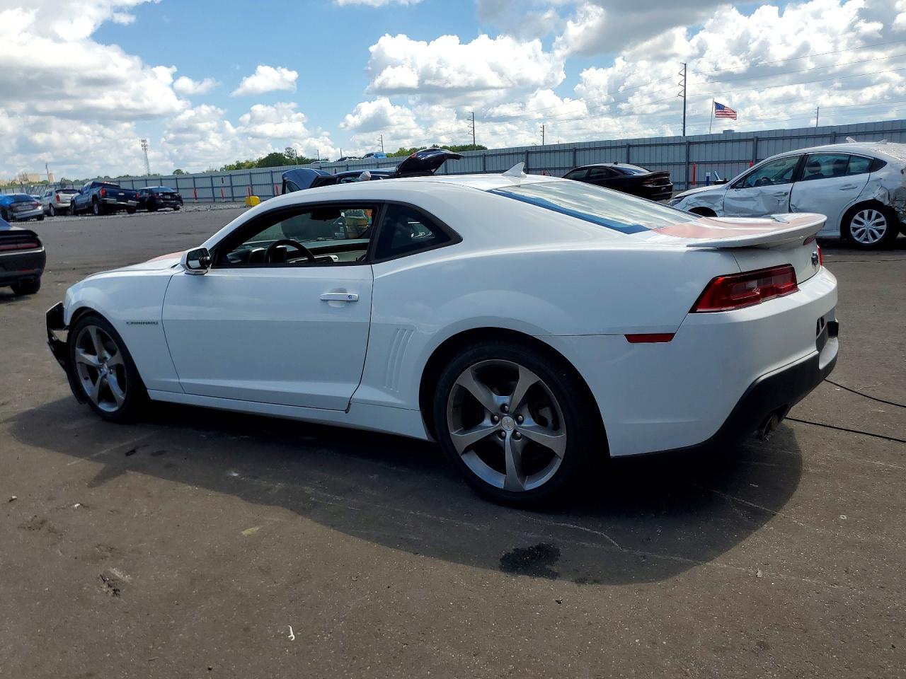 2014 Chevrolet Camaro Lt White vin: 2G1FB1E32E9257759