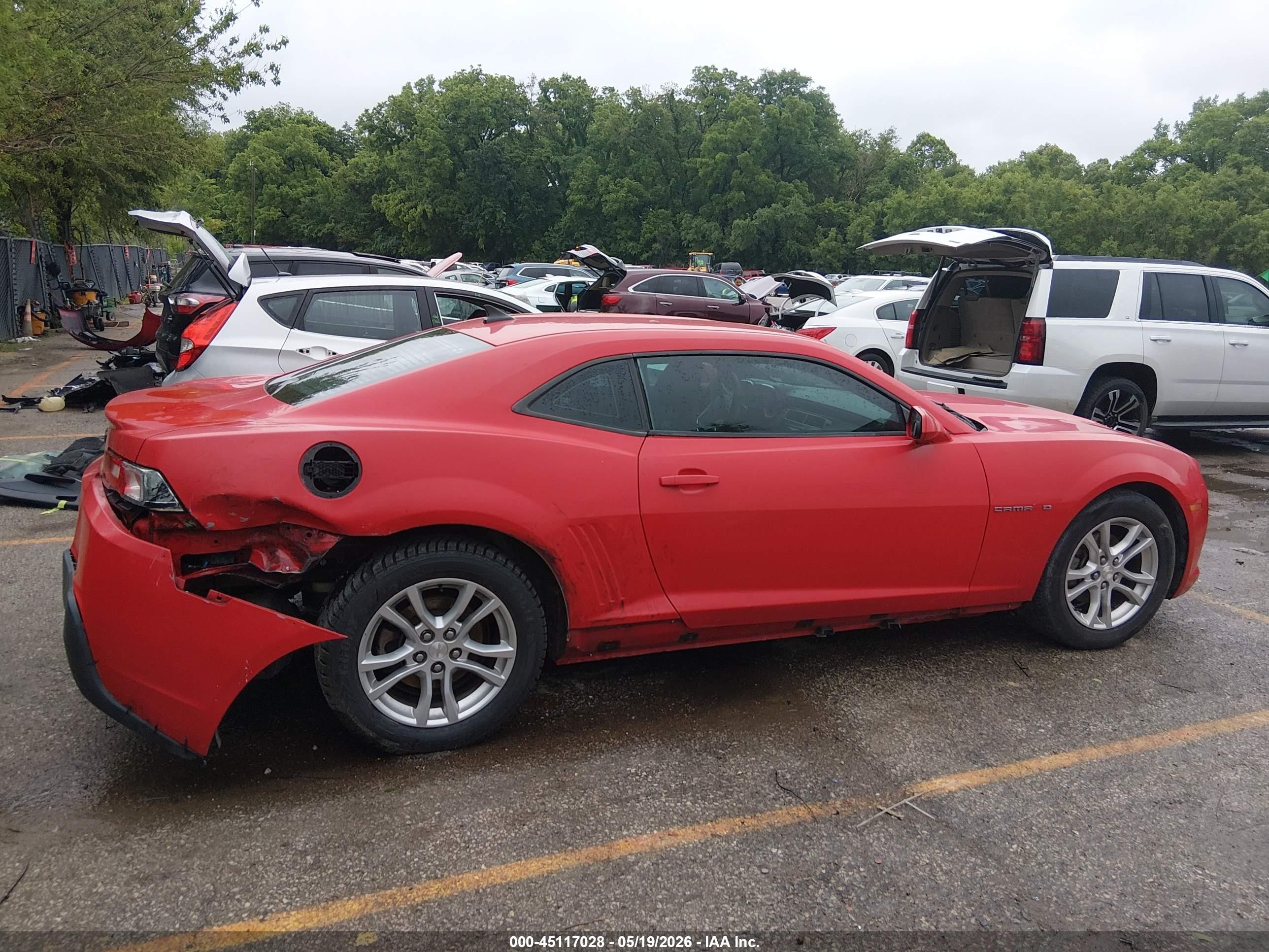 2015 Chevrolet Camaro 2ls Red vin: 2G1FB1E32F9215271