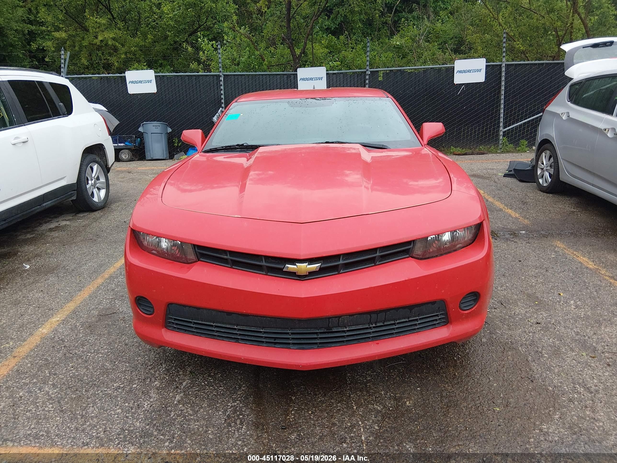 2015 Chevrolet Camaro 2ls Red vin: 2G1FB1E32F9215271