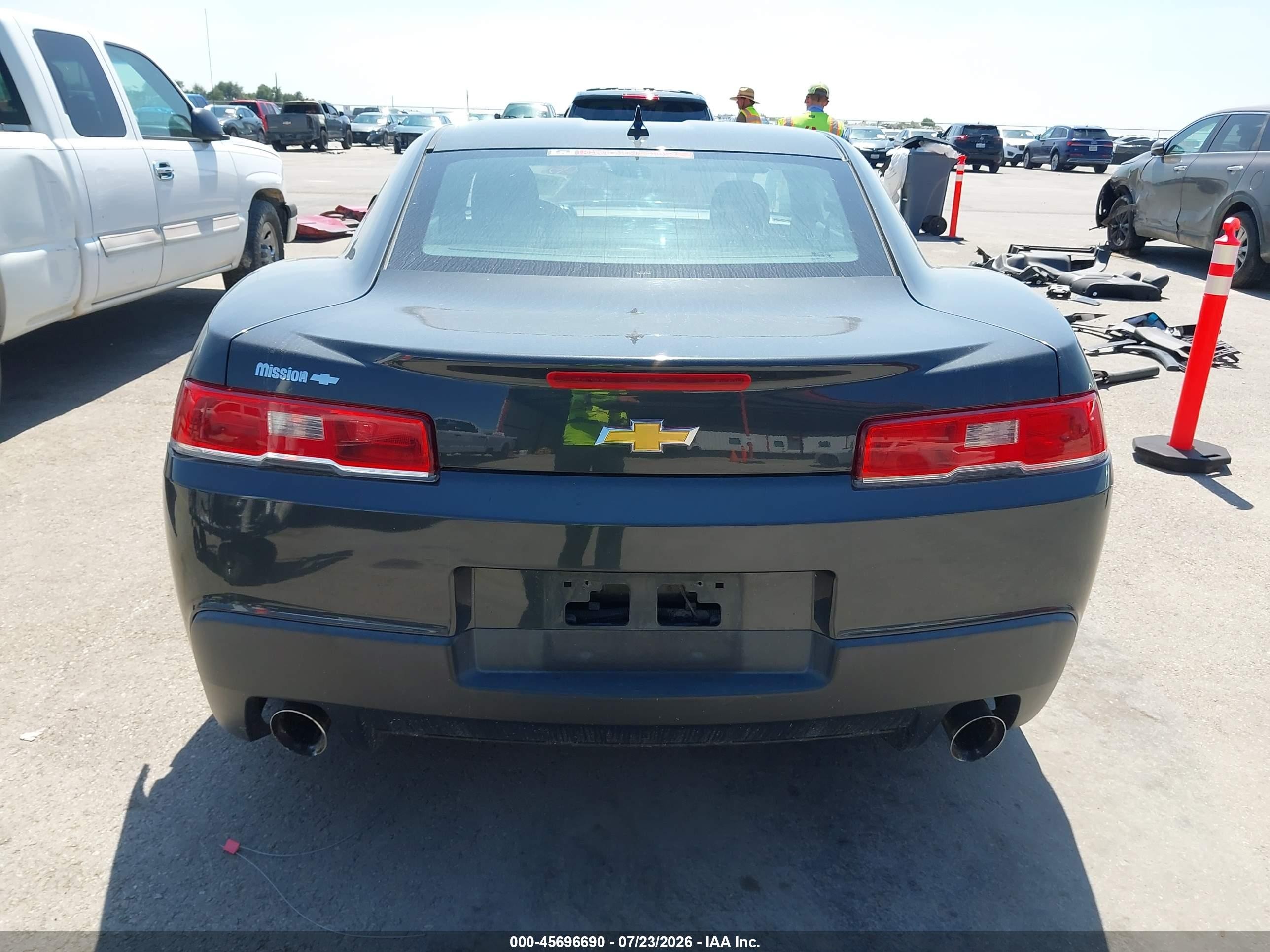 2015 Chevrolet Camaro 2ls Gray vin: 2G1FB1E32F9268908