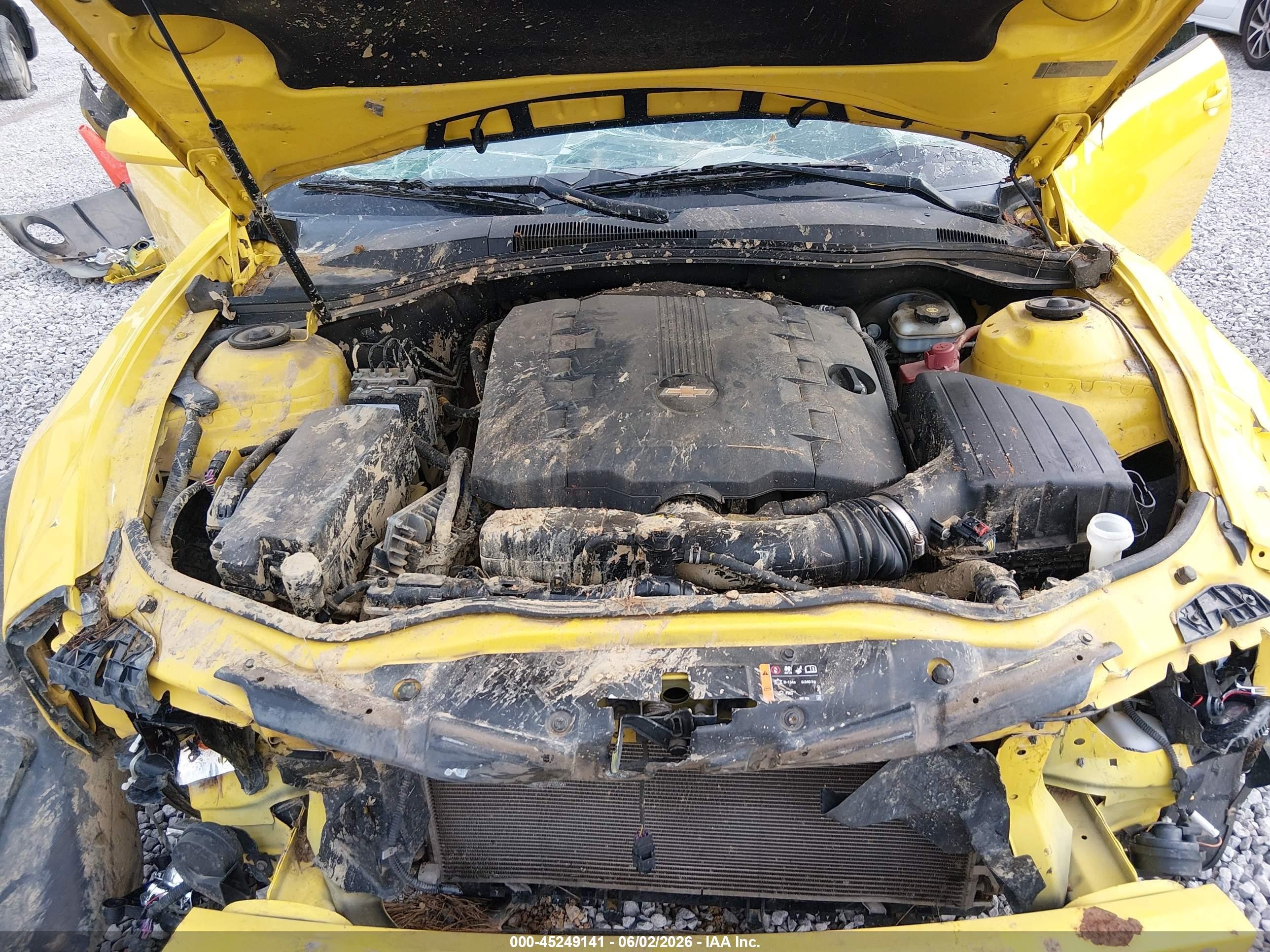 2012 Chevrolet Camaro 1lt Yellow vin: 2G1FB1E33C9114851