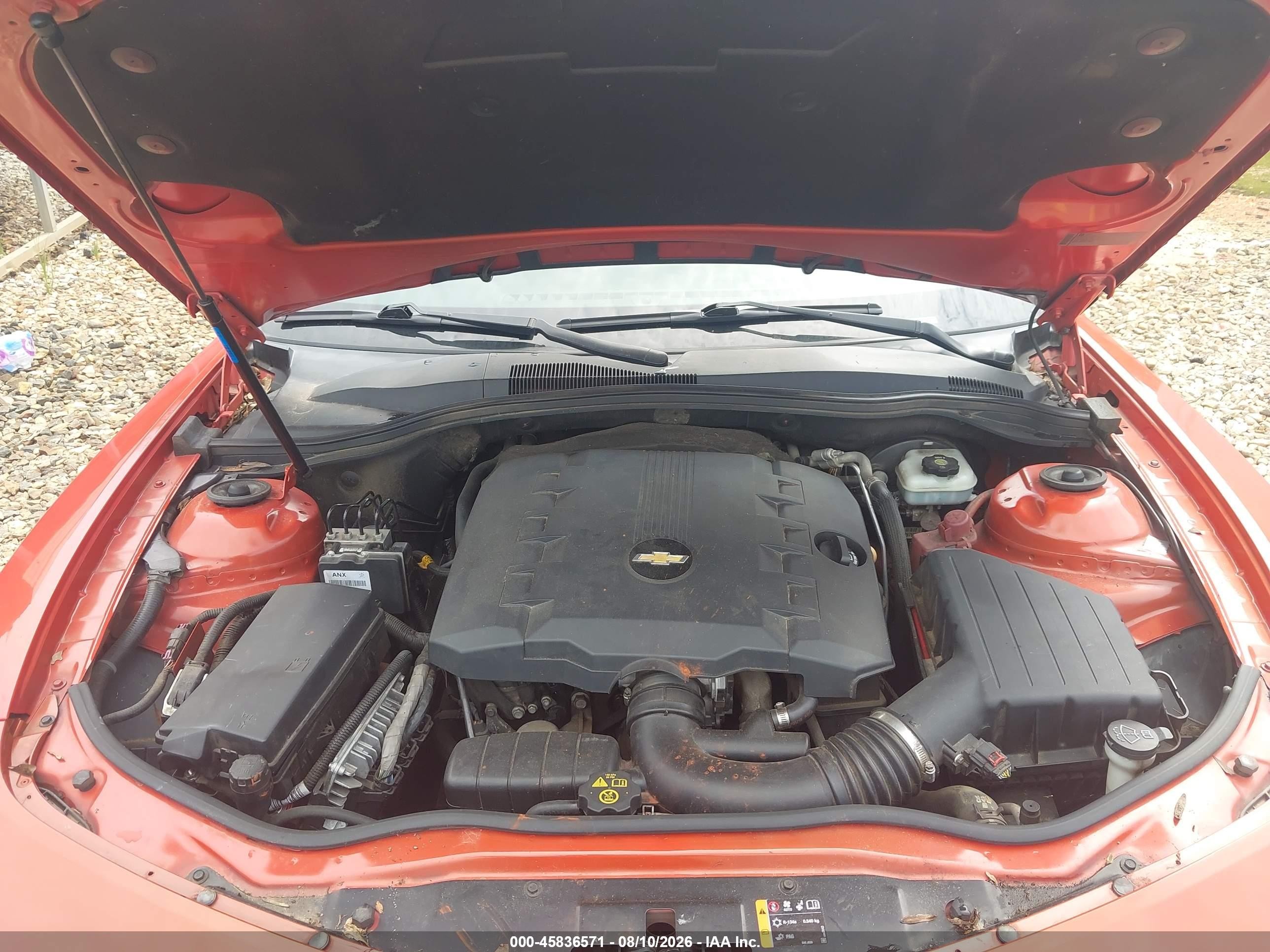 2012 Chevrolet Camaro 1lt Оранжевый vin: 2G1FB1E33C9151026