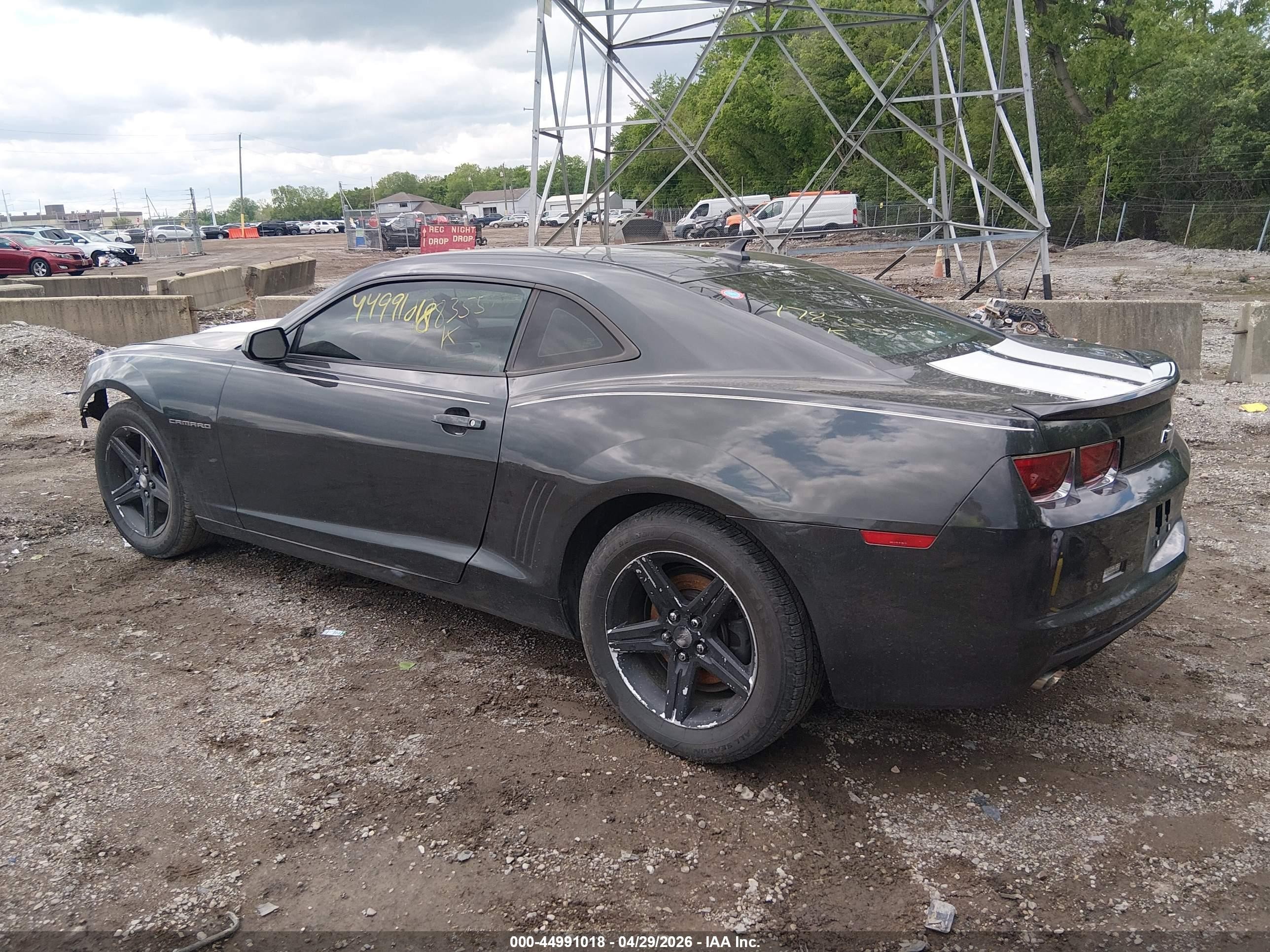 2012 Chevrolet Camaro 1lt Black vin: 2G1FB1E33C9178355