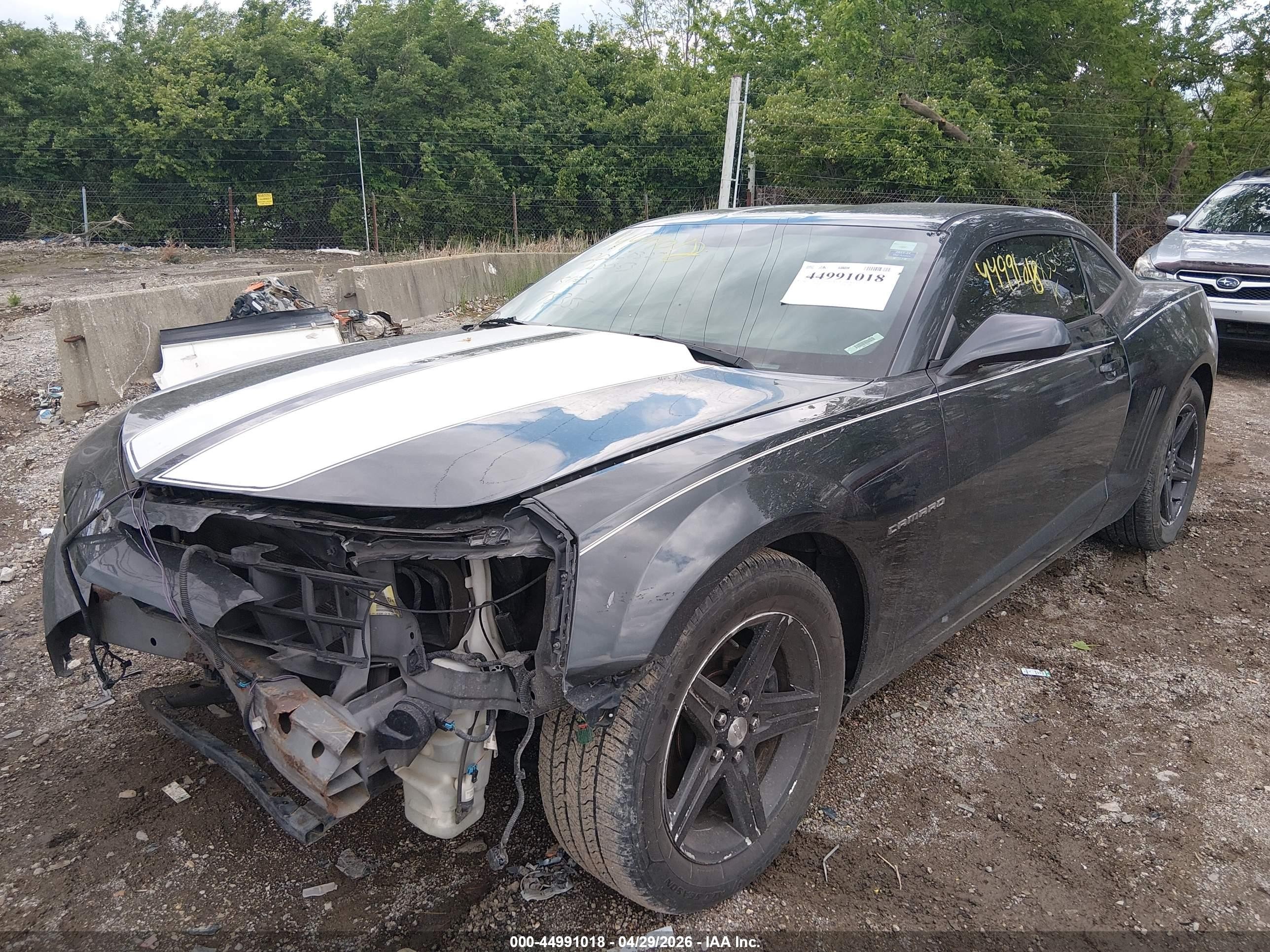 2012 Chevrolet Camaro 1lt Black vin: 2G1FB1E33C9178355