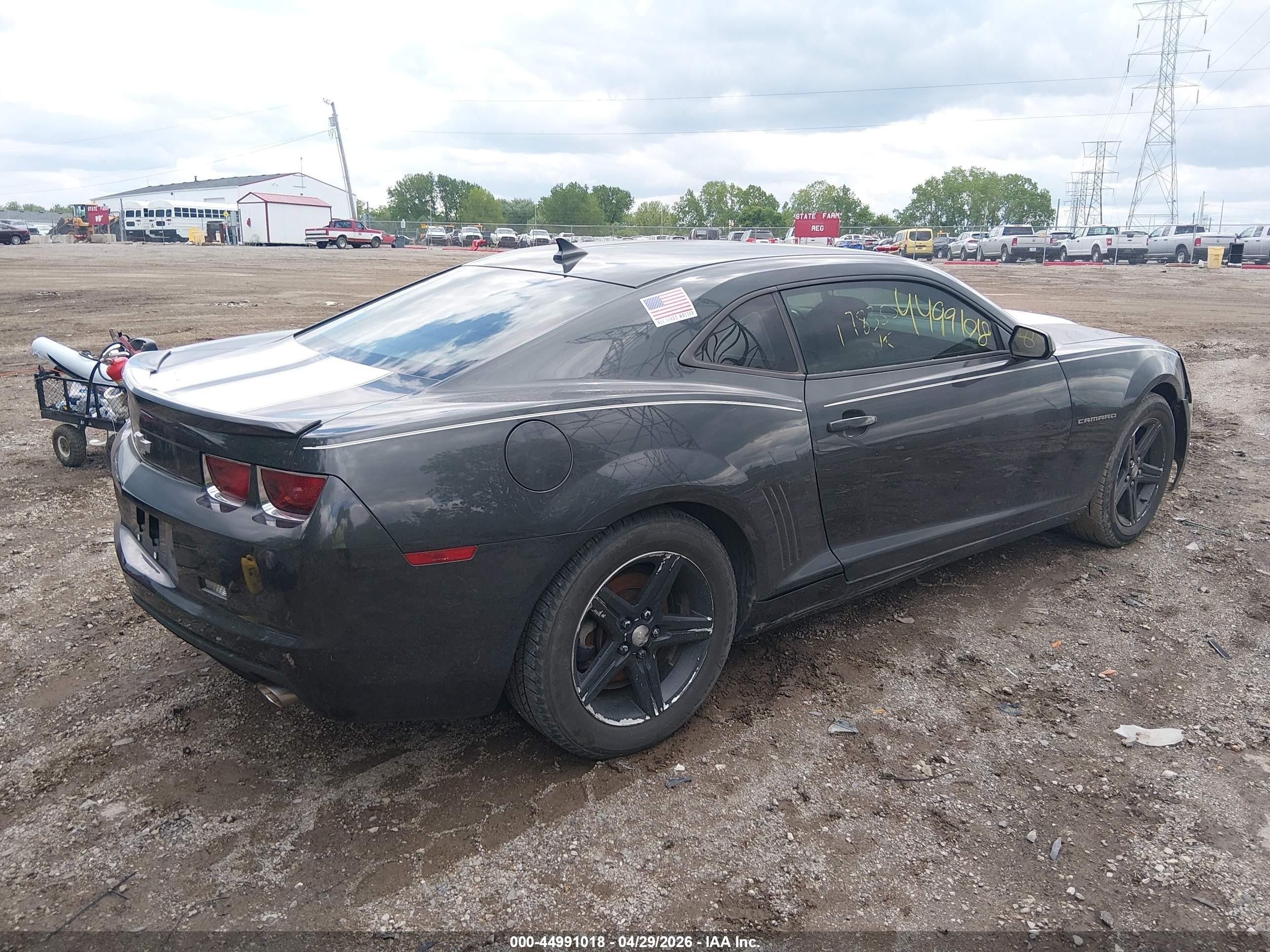 2012 Chevrolet Camaro 1lt Black vin: 2G1FB1E33C9178355