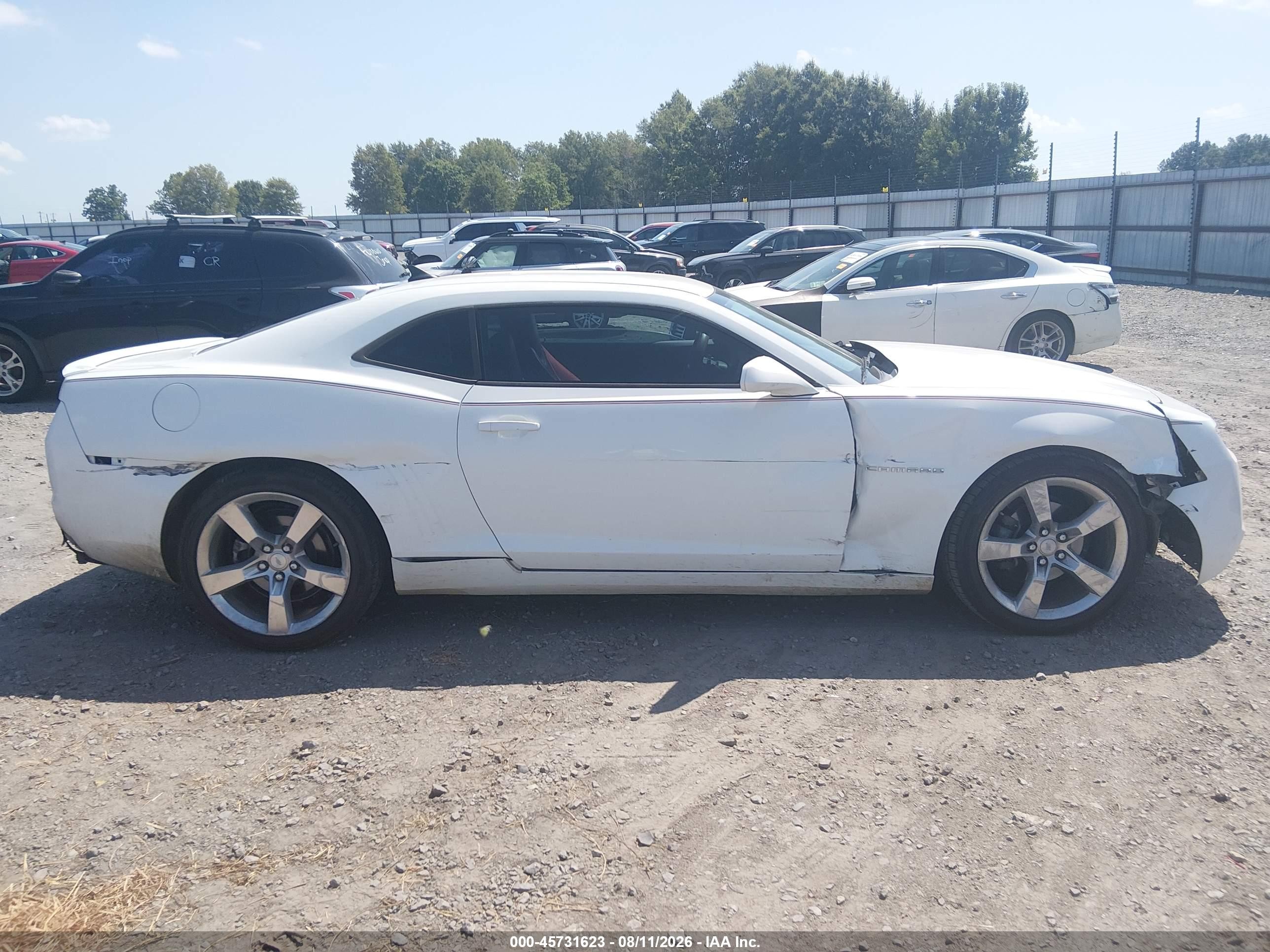 2012 Chevrolet Camaro 1lt White vin: 2G1FB1E33C9198248