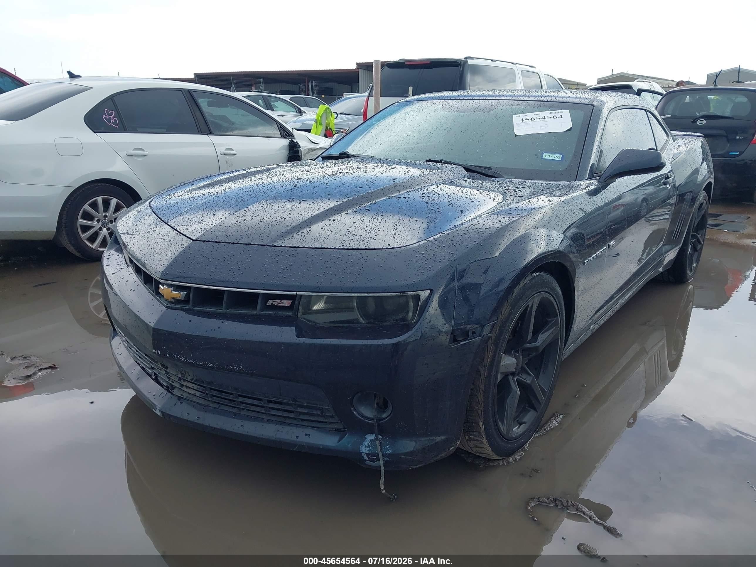 2014 Chevrolet Camaro 1lt Dark Blue vin: 2G1FB1E33E9199452