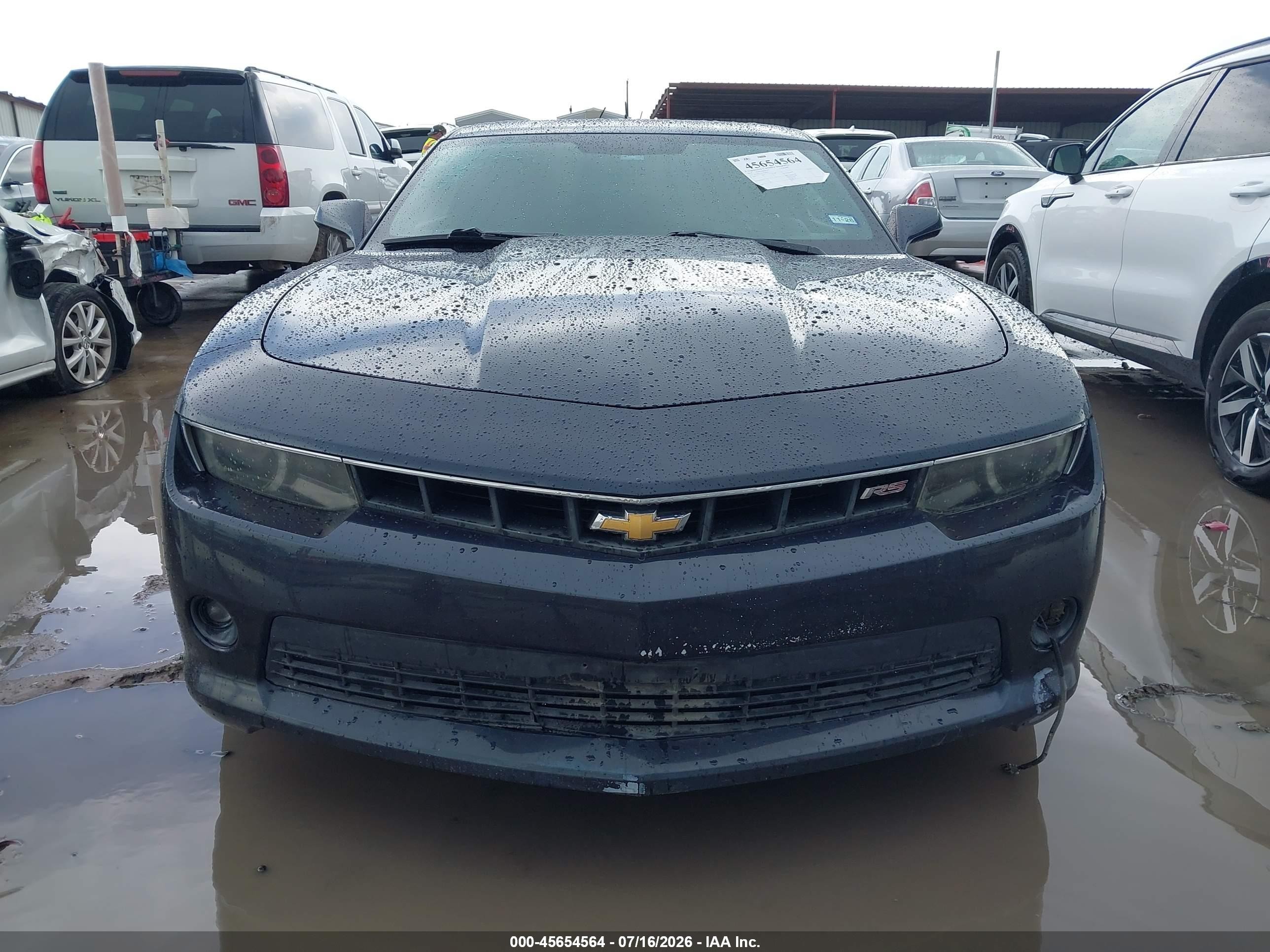 2014 Chevrolet Camaro 1lt Dark Blue vin: 2G1FB1E33E9199452