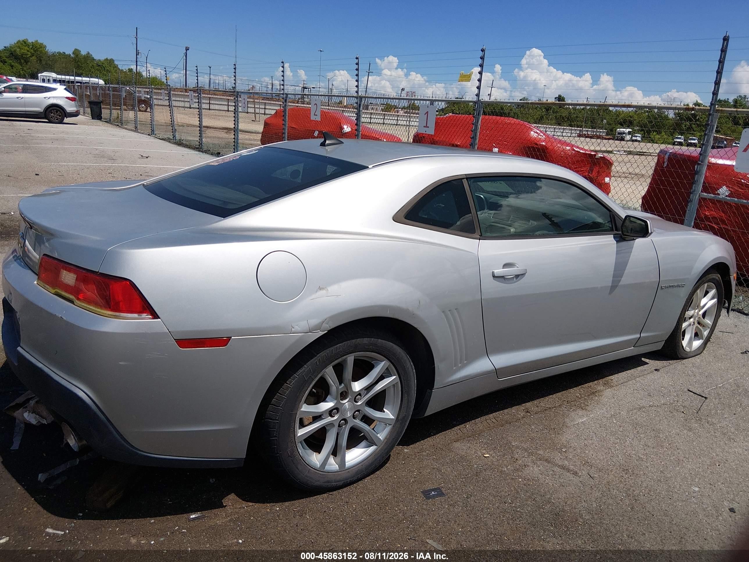2014 Chevrolet Camaro 1lt Silver vin: 2G1FB1E33E9270732