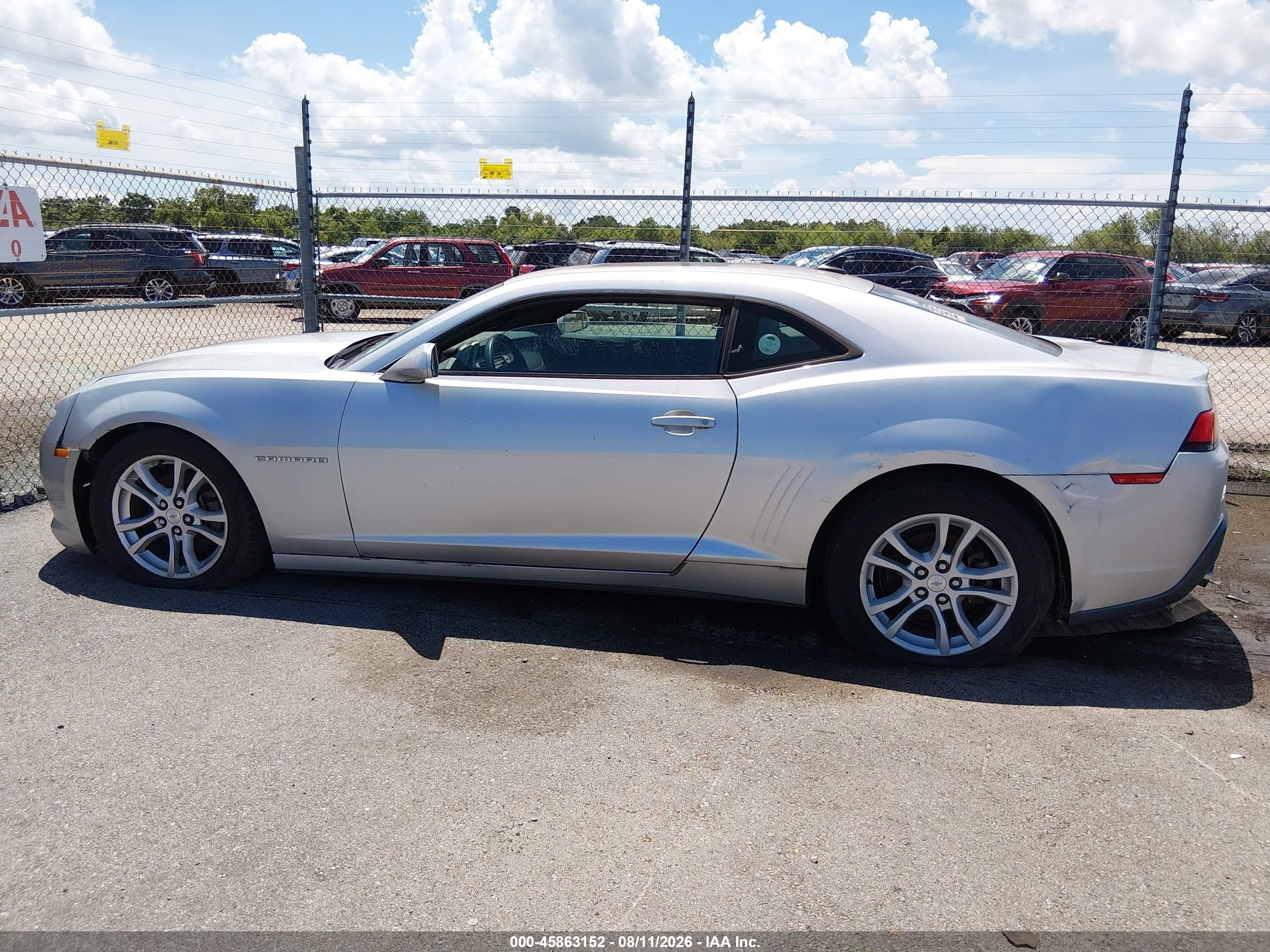 2014 Chevrolet Camaro 1lt Silver vin: 2G1FB1E33E9270732