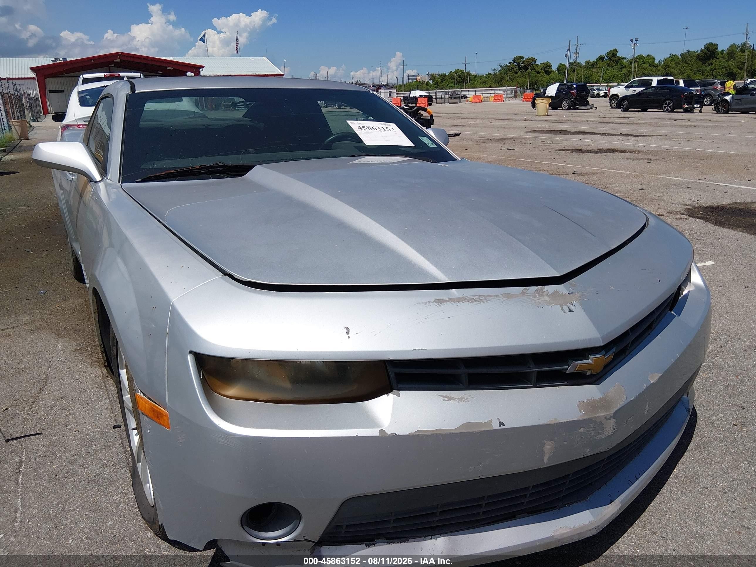 2014 Chevrolet Camaro 1lt Silver vin: 2G1FB1E33E9270732