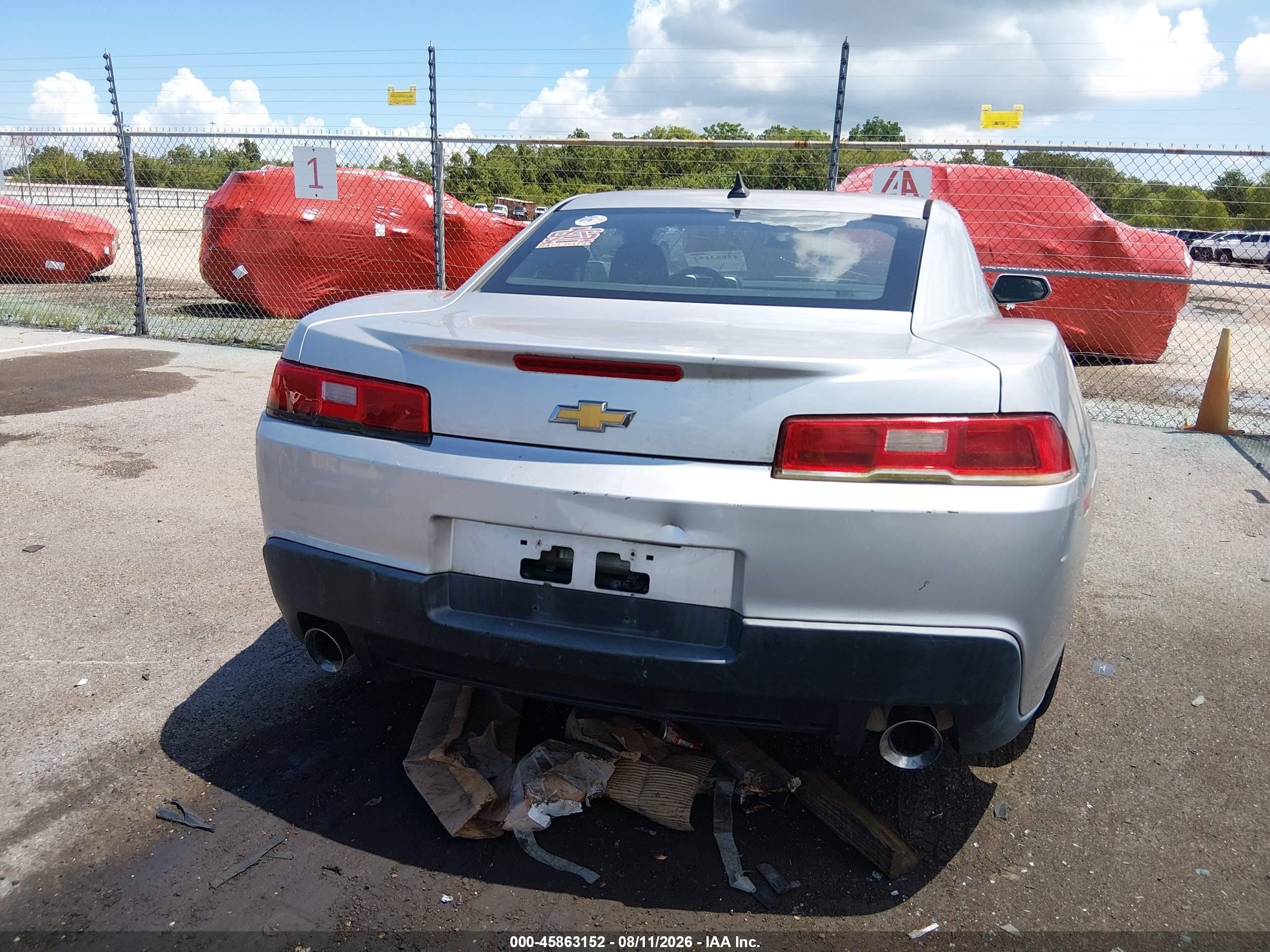 2014 Chevrolet Camaro 1lt Silver vin: 2G1FB1E33E9270732